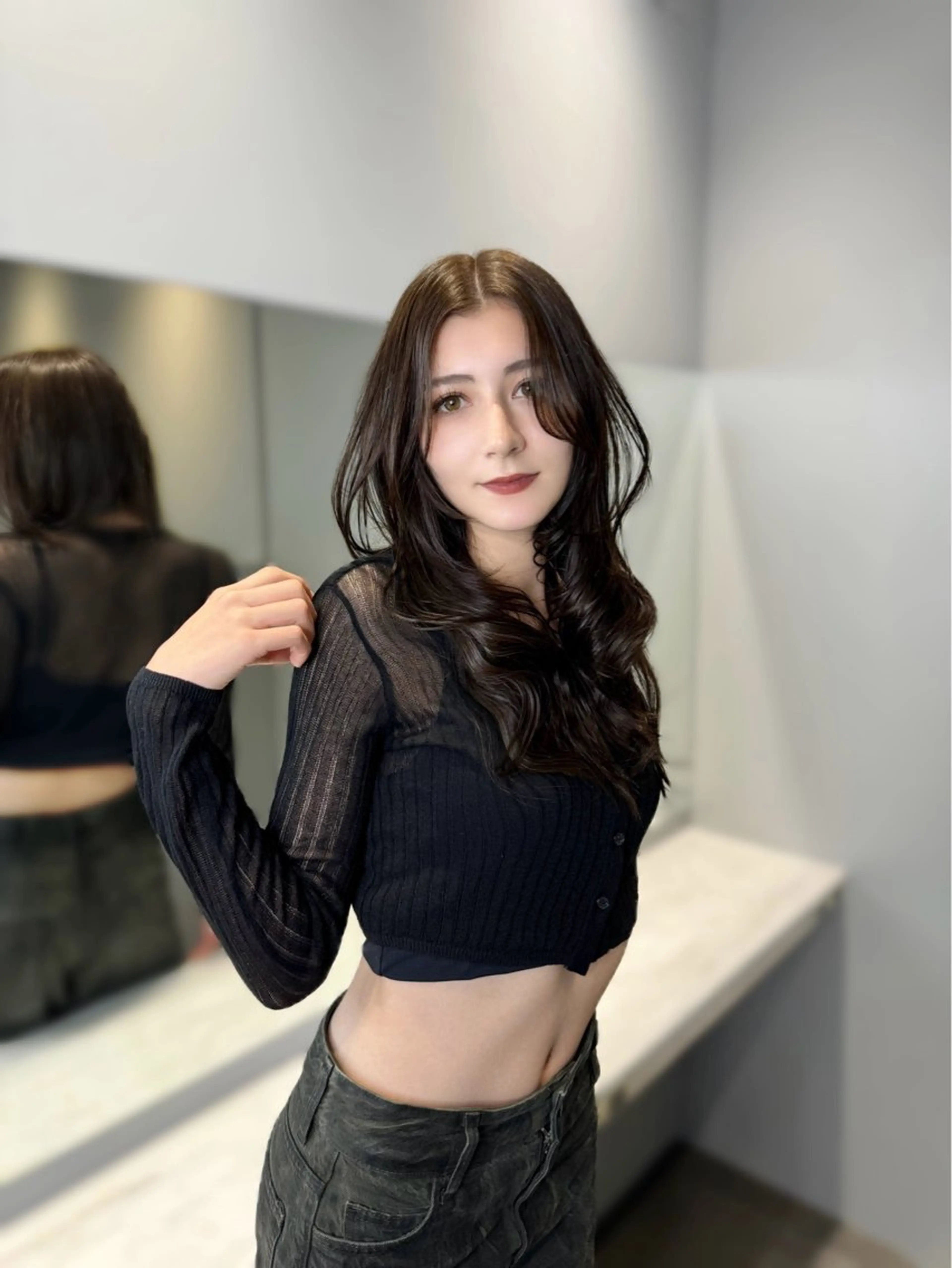 ロング カラー カット ヘアカラー トリートメント 🦋韓国系指名No1 店長/圓山 祐也🦋のヘアスタイル