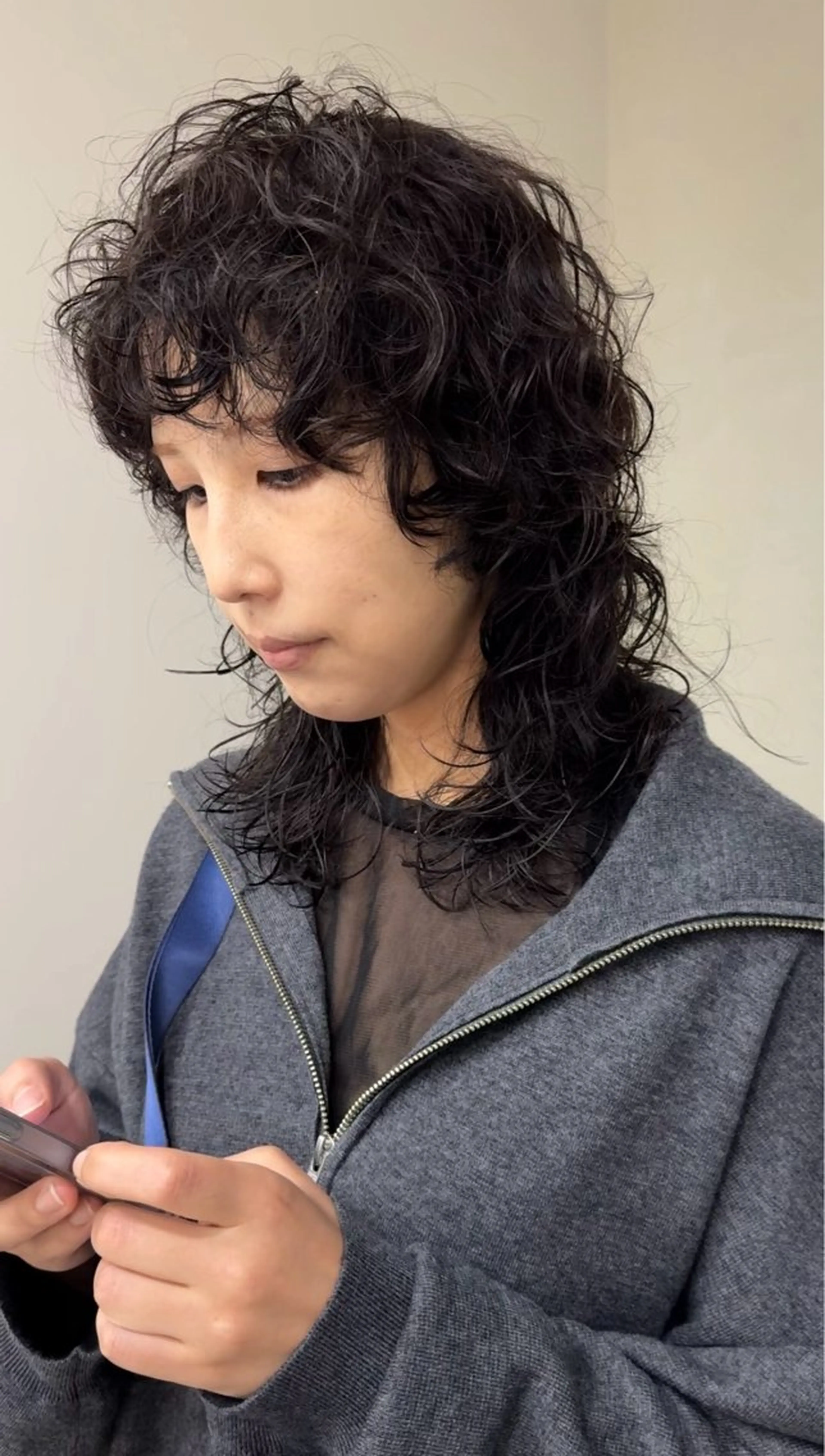 ミディアム パーマ gisele所属・小山 一之のヘアスタイル