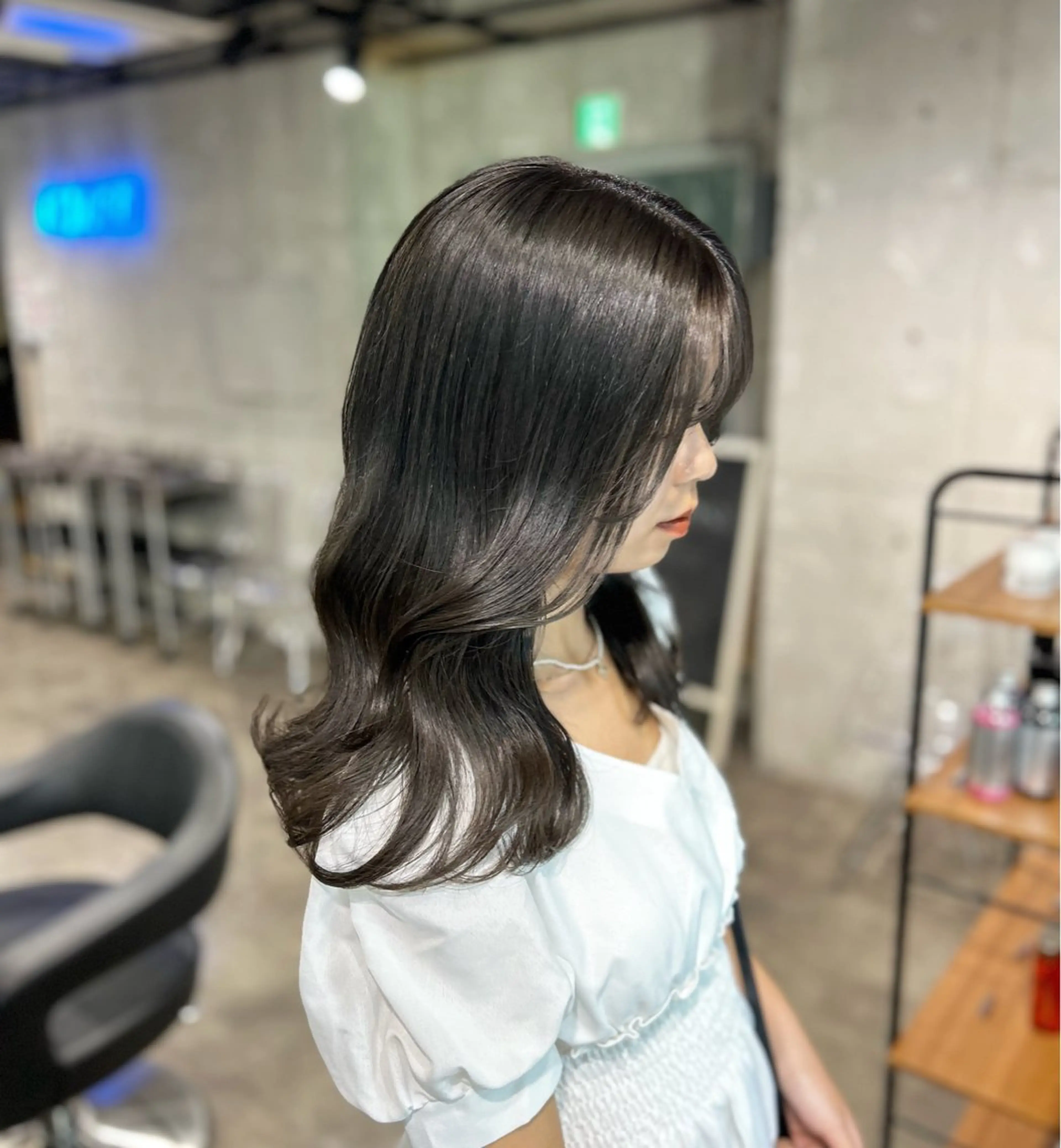ロング カラー ヘアカラー I'S.横浜所属・赤み消しカラー 🍀JUNKIのヘアスタイル