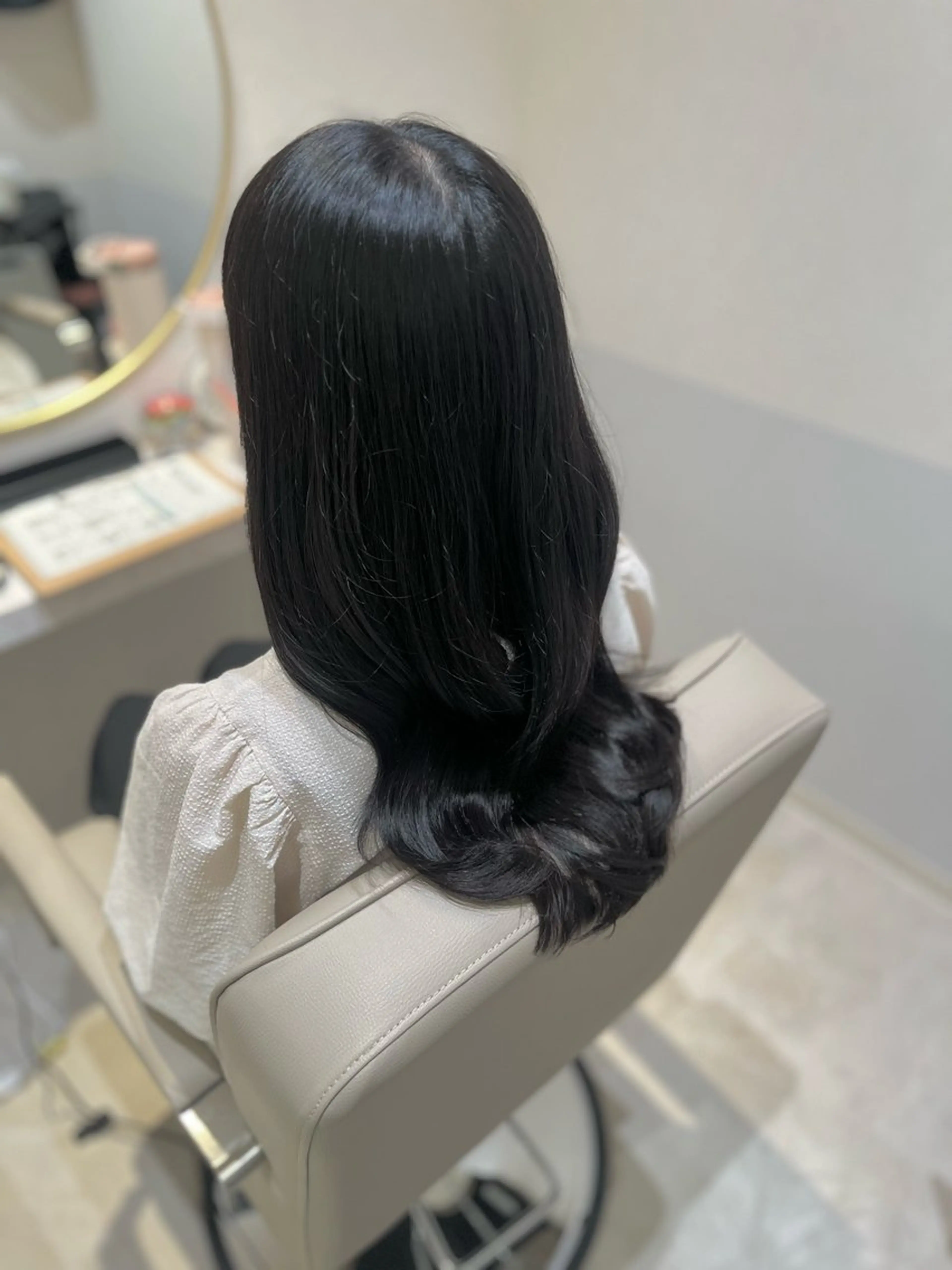 ロング アッシュ アッシュブラック カット ヘアカラー トリートメント Eleanor枚方店 /梅木雄治のヘアスタイル