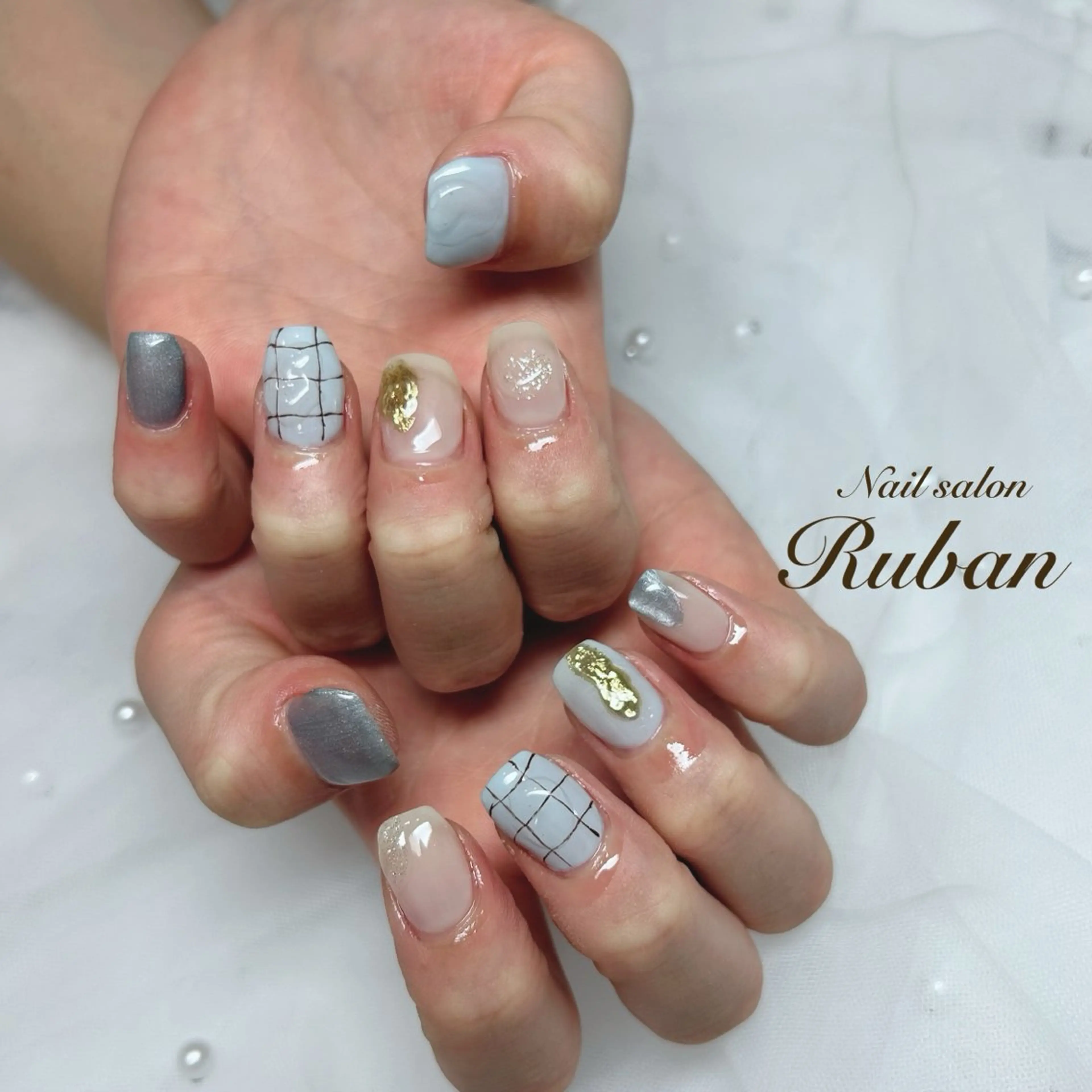 ネイル アートネイル 持ち込み ニュアンスネイル Nail salon Ruban所属・Nail salon Rubanのネイルデザイン