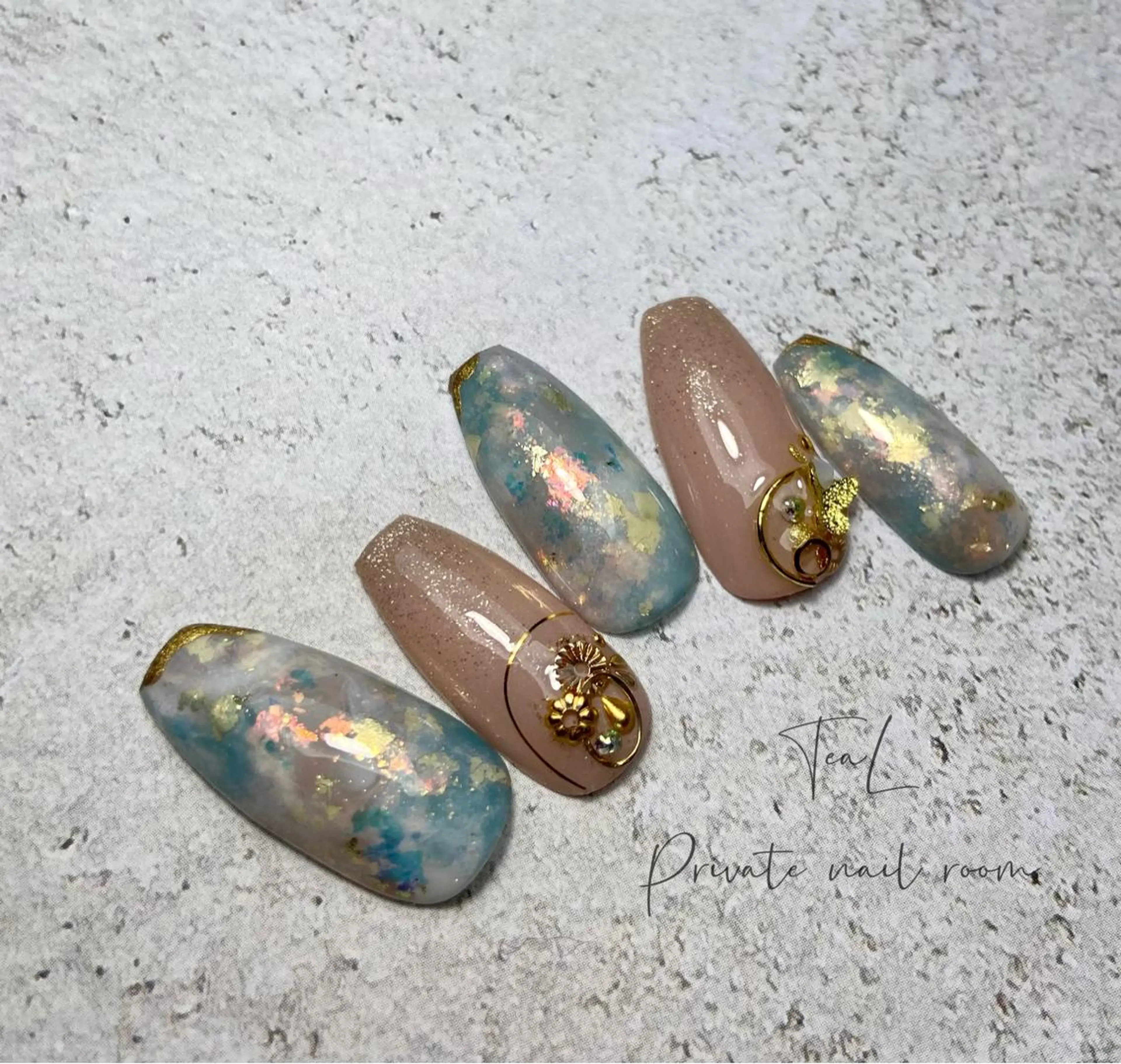 ネイル ハンドネイル TeaL nailのネイルデザイン