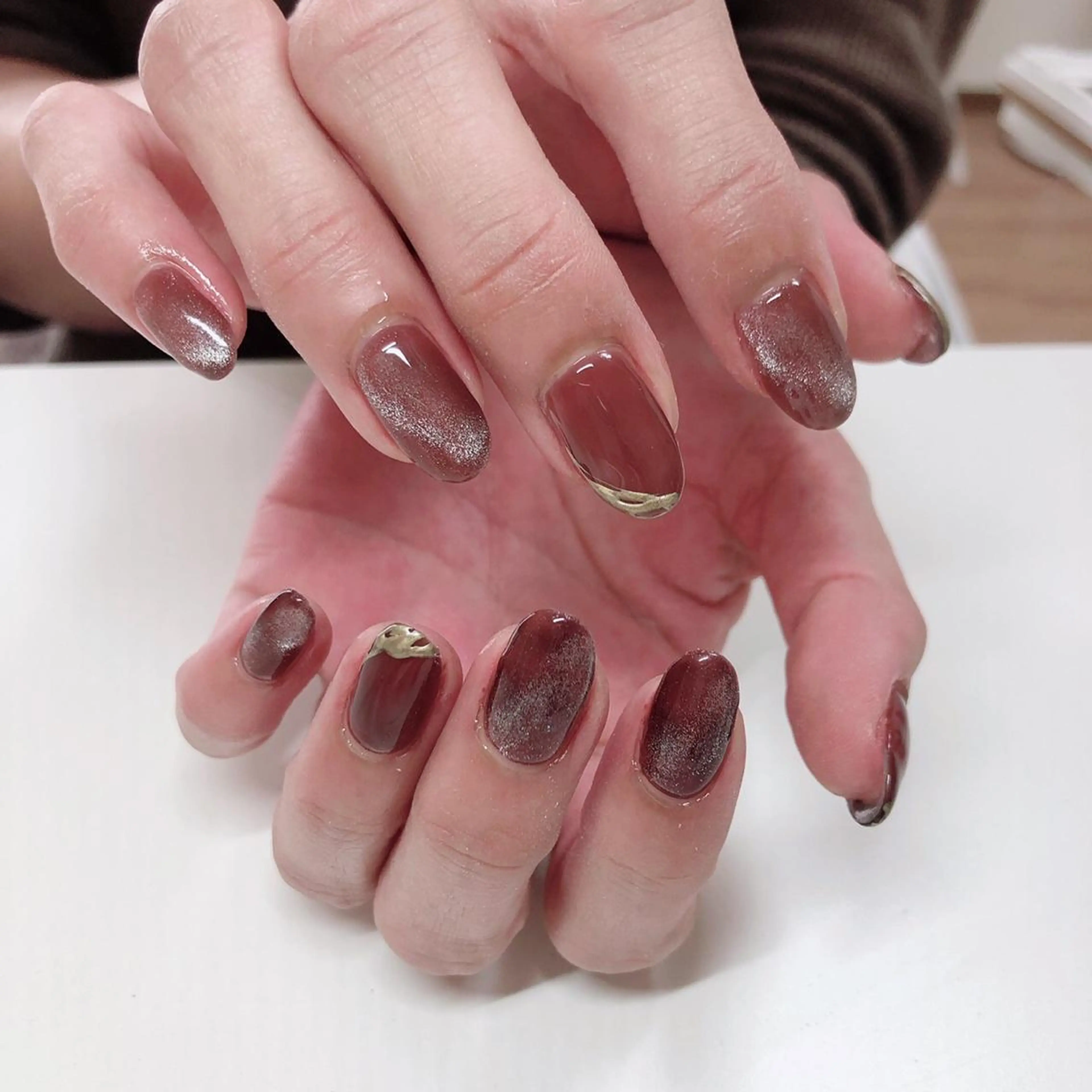 ネイル フットネイル グリーン オフィスネイル ワンカラーネイル Lily Roseスタッフ一同のマツエク・マツパデザイン