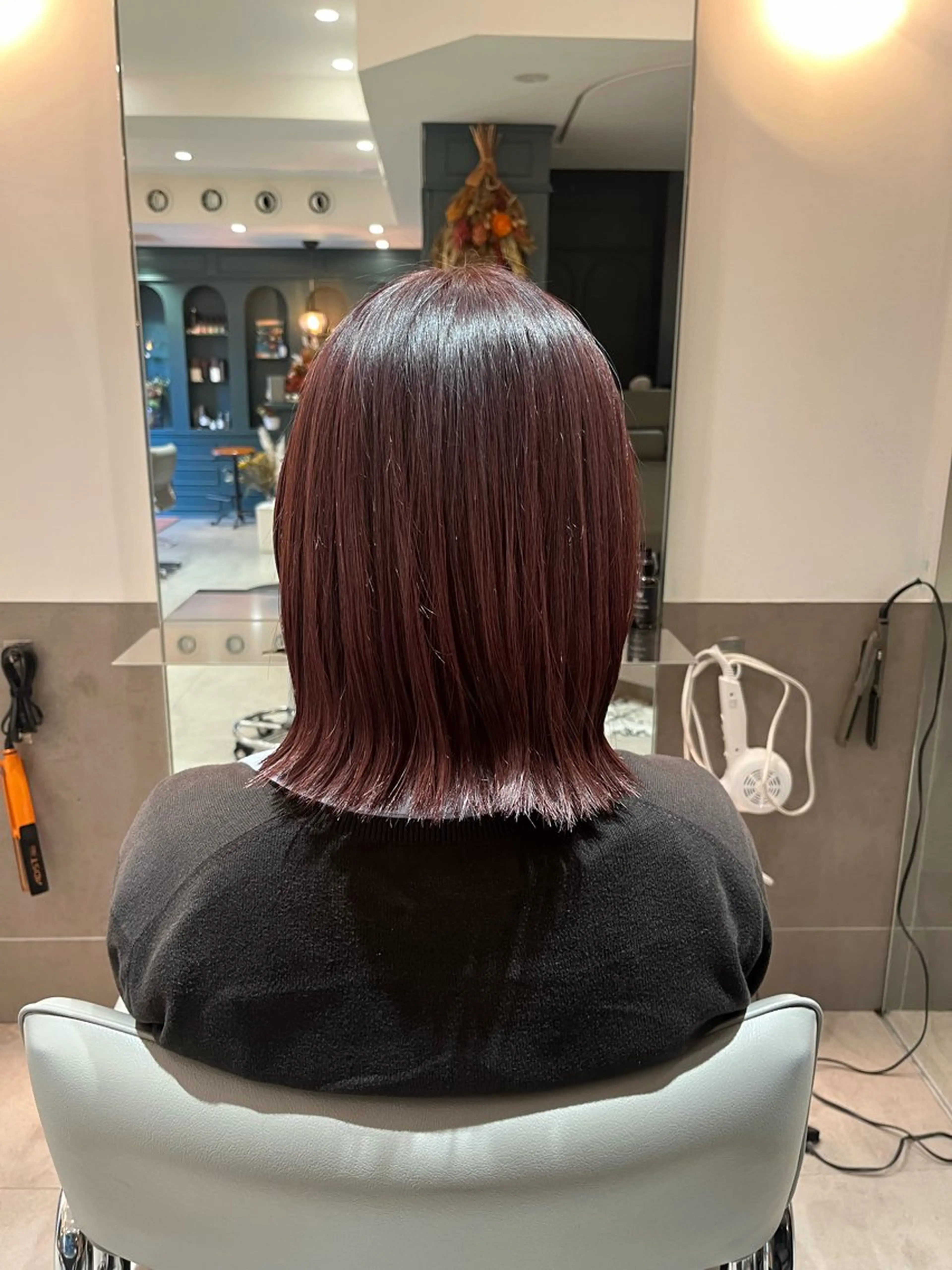 ミディアム カット ヘアカラー トリートメント ヘアセット 🍊暖色カラー🍊 sakuraのヘアスタイル