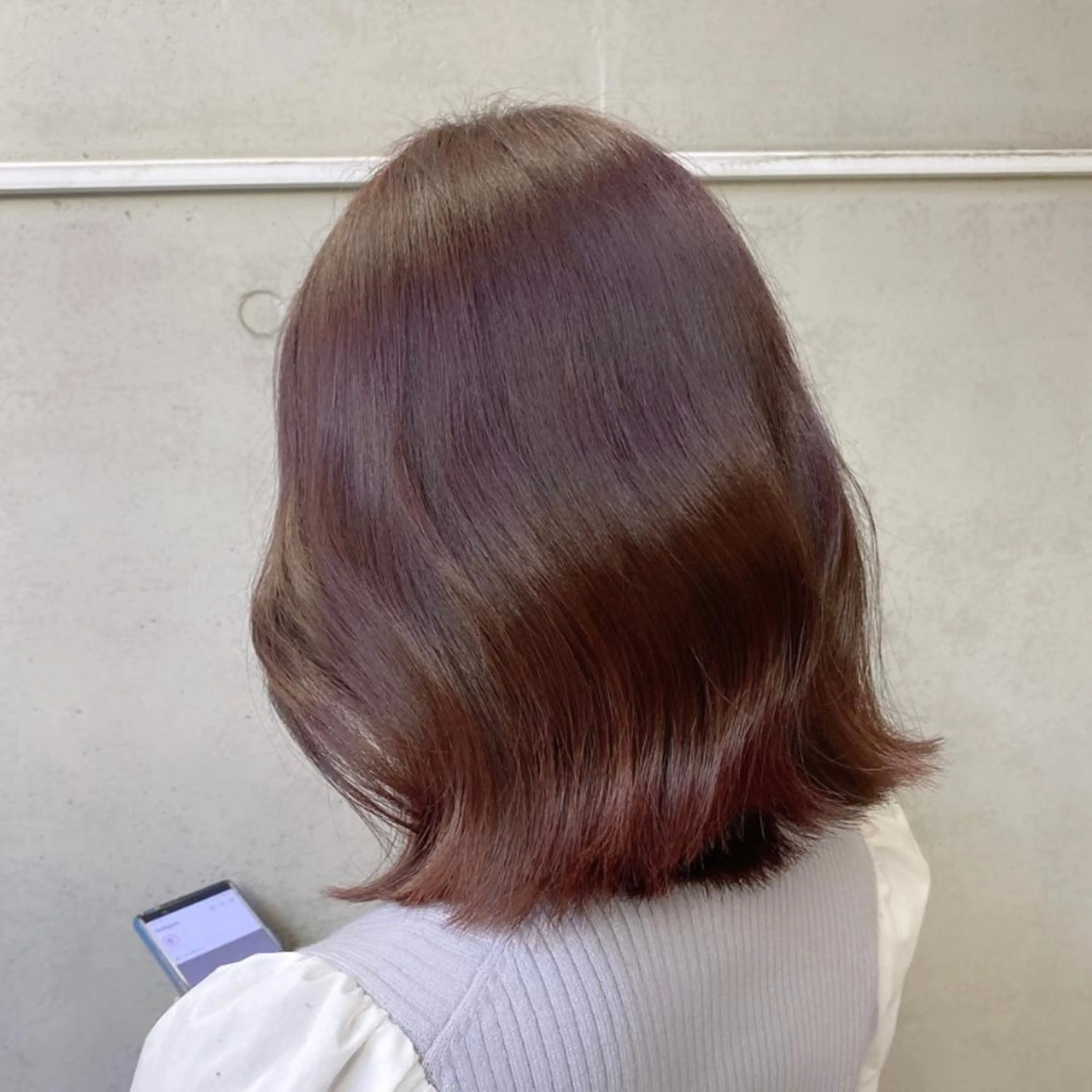 ミディアム カラー アッシュ ベージュカラー 黒髪 ブルーカラー ブルーブラック ヘアカラー トリートメント 透明感/韓国風 🤍mito🤍のヘアスタイル