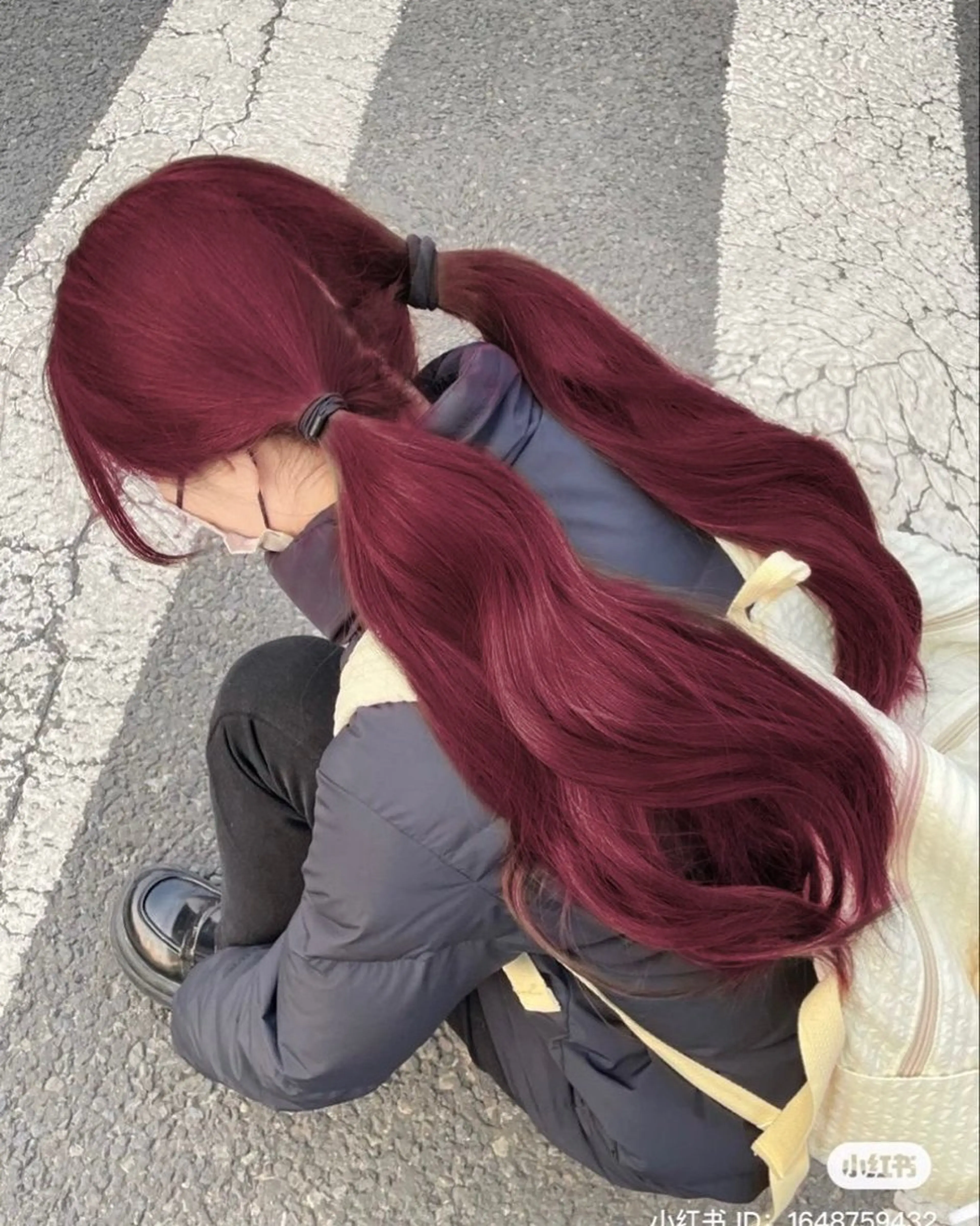 ロング カラー ヘアアレンジ ケアカラー ロング ヘアカラー 中韓🇰🇷暖色🖤 レイヤー🌙らいるのヘアスタイル