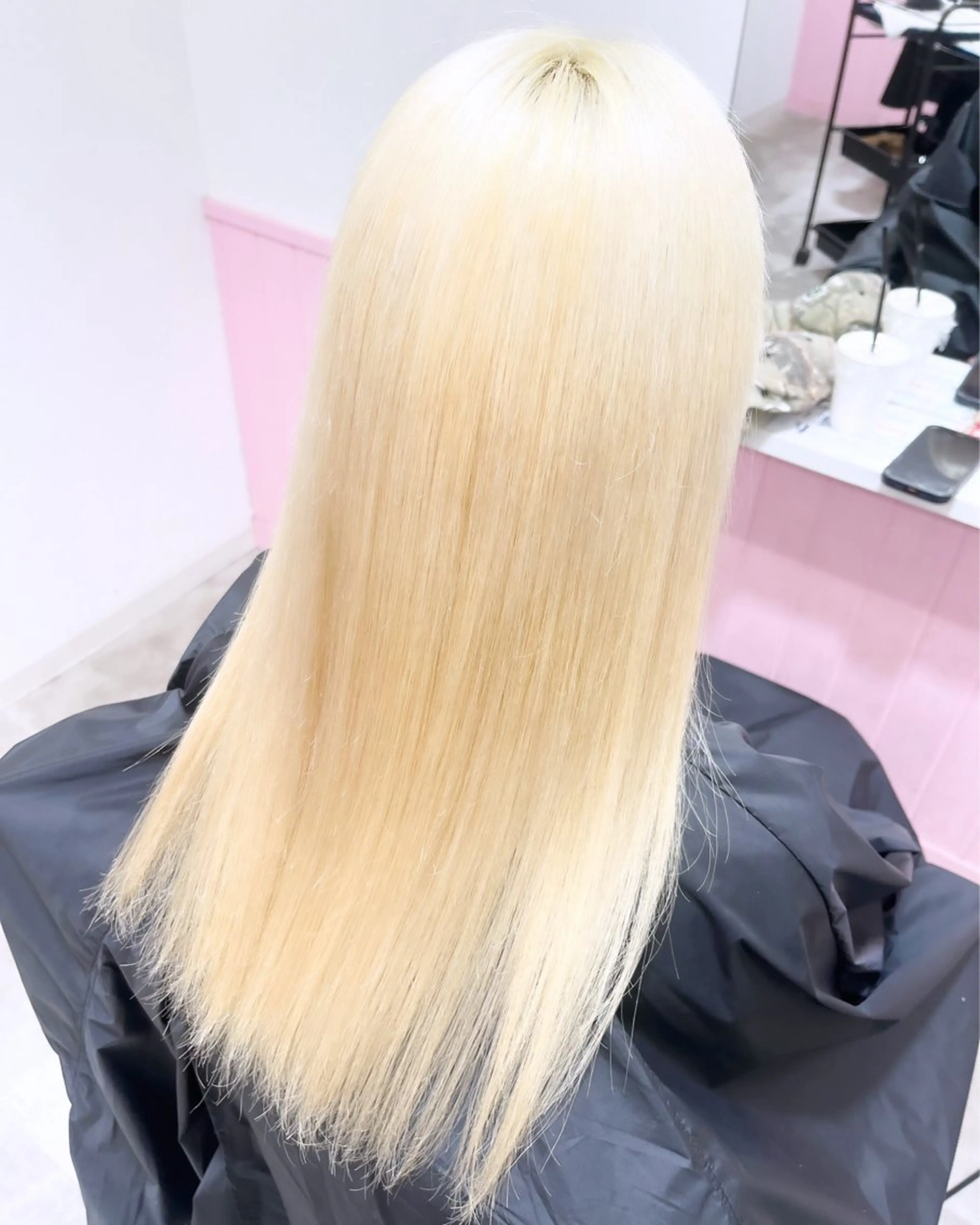 カラー ヘアアレンジ ブリーチ ブロンド ハイトーンカラー ヘアカラー トリートメント 艶髪ハイトーン/ ブロンド/Nagiのヘアスタイル