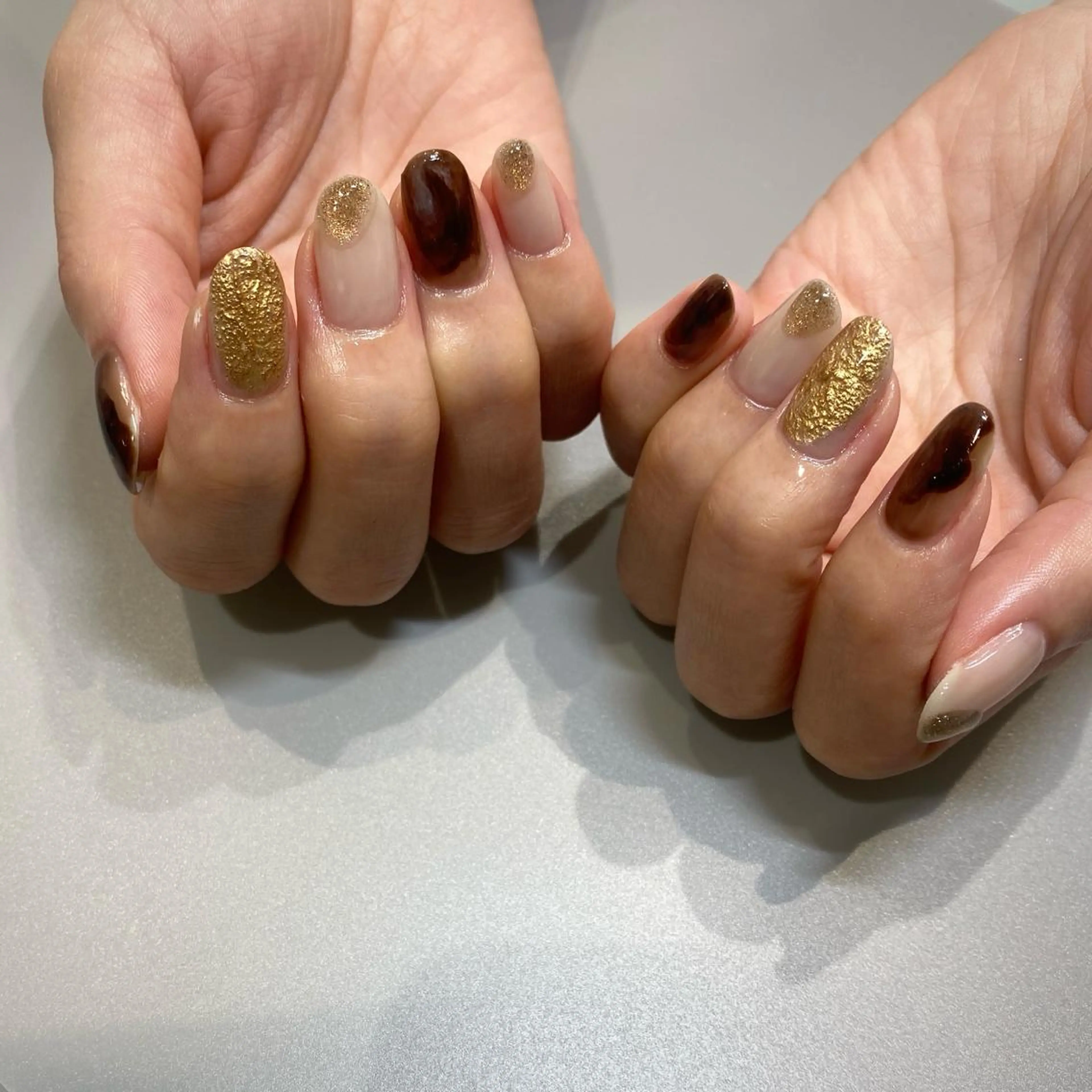 ネイル ハンドネイル NINEnami ニュアンスネイルのネイルデザイン