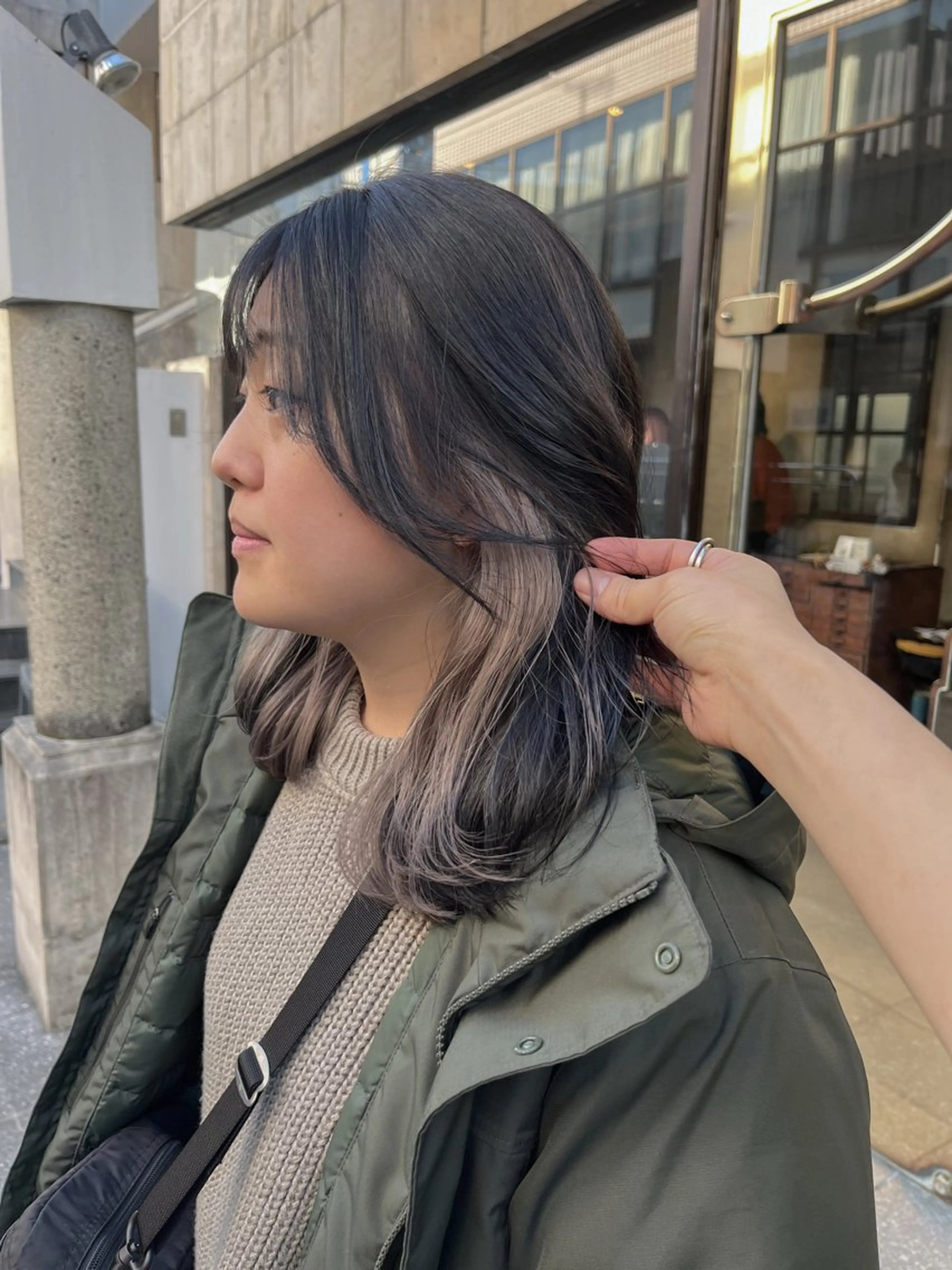 ミディアム カラー ヘアカラー トリートメント ヘアセット 垢抜けヘア 🍯ayumi🍯のヘアスタイル