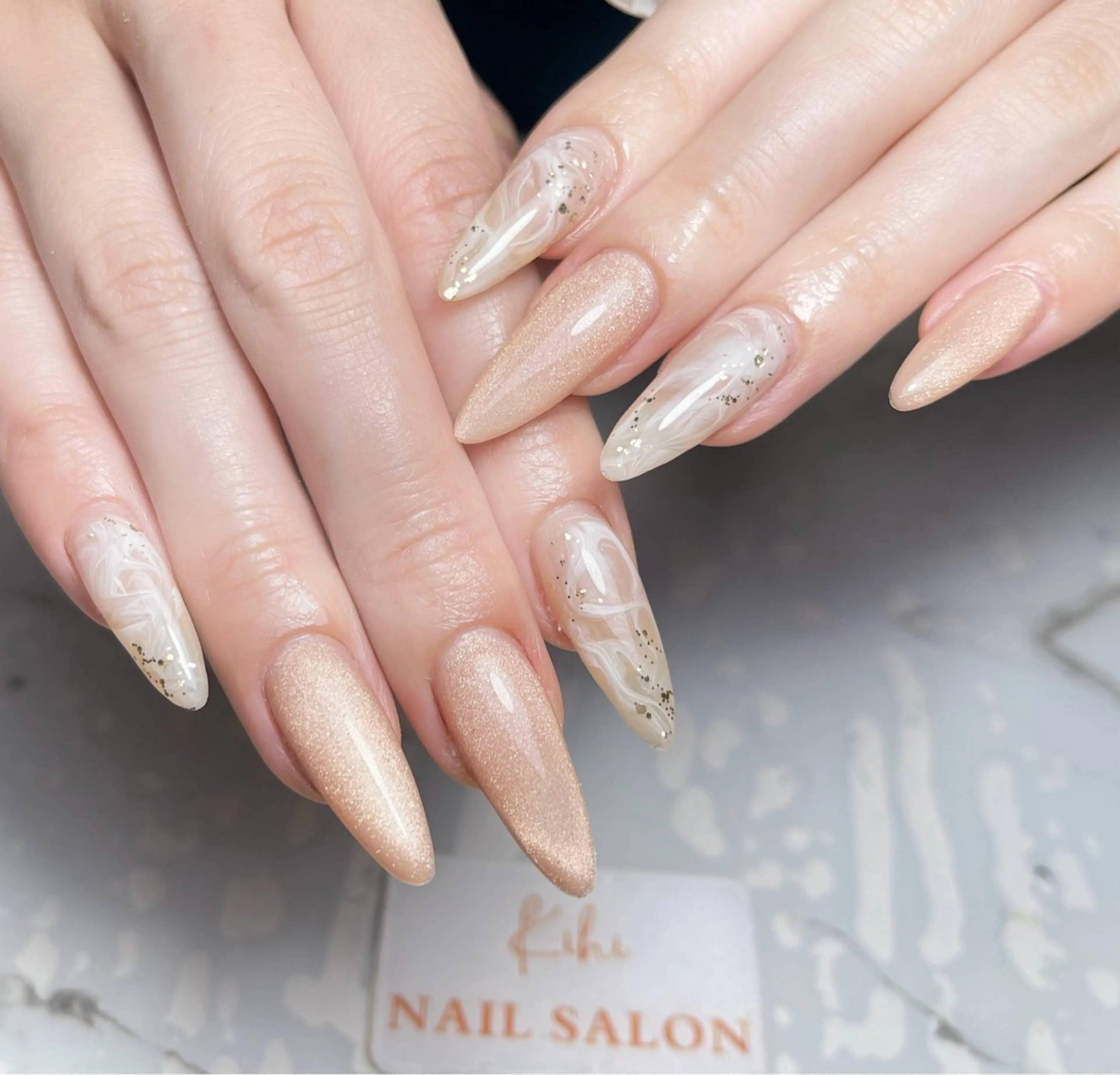 ネイル アートネイル フレンチネイル ジェルネイル グラデーション 韓国ネイル Nail Salon Kihi さくらのネイルデザイン