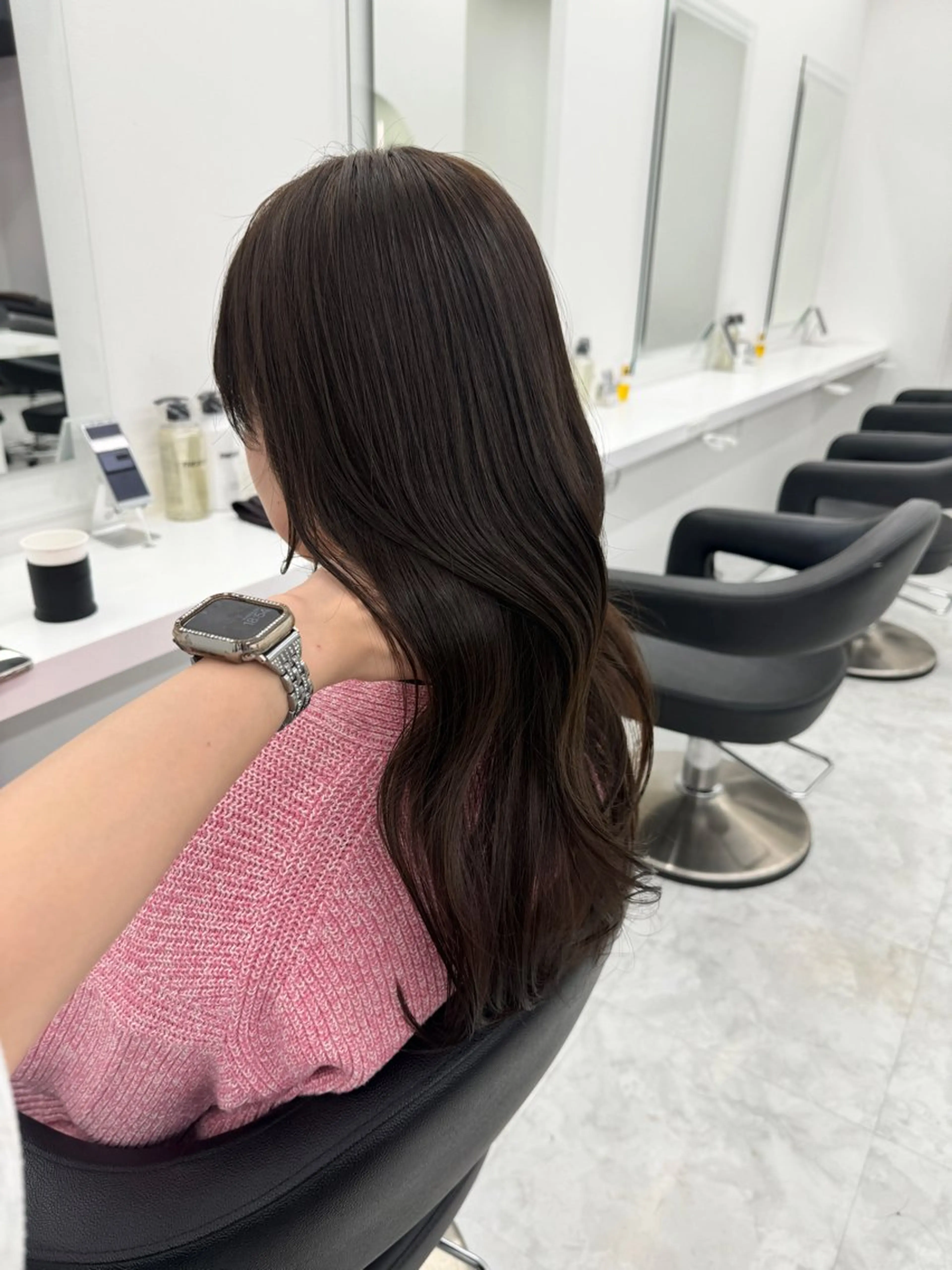 ロング カラー ヘアカラー トリートメント ヘッドスパ ヘアセット 💖透明感カラー＆暗 髪専門💖Akariのヘアスタイル