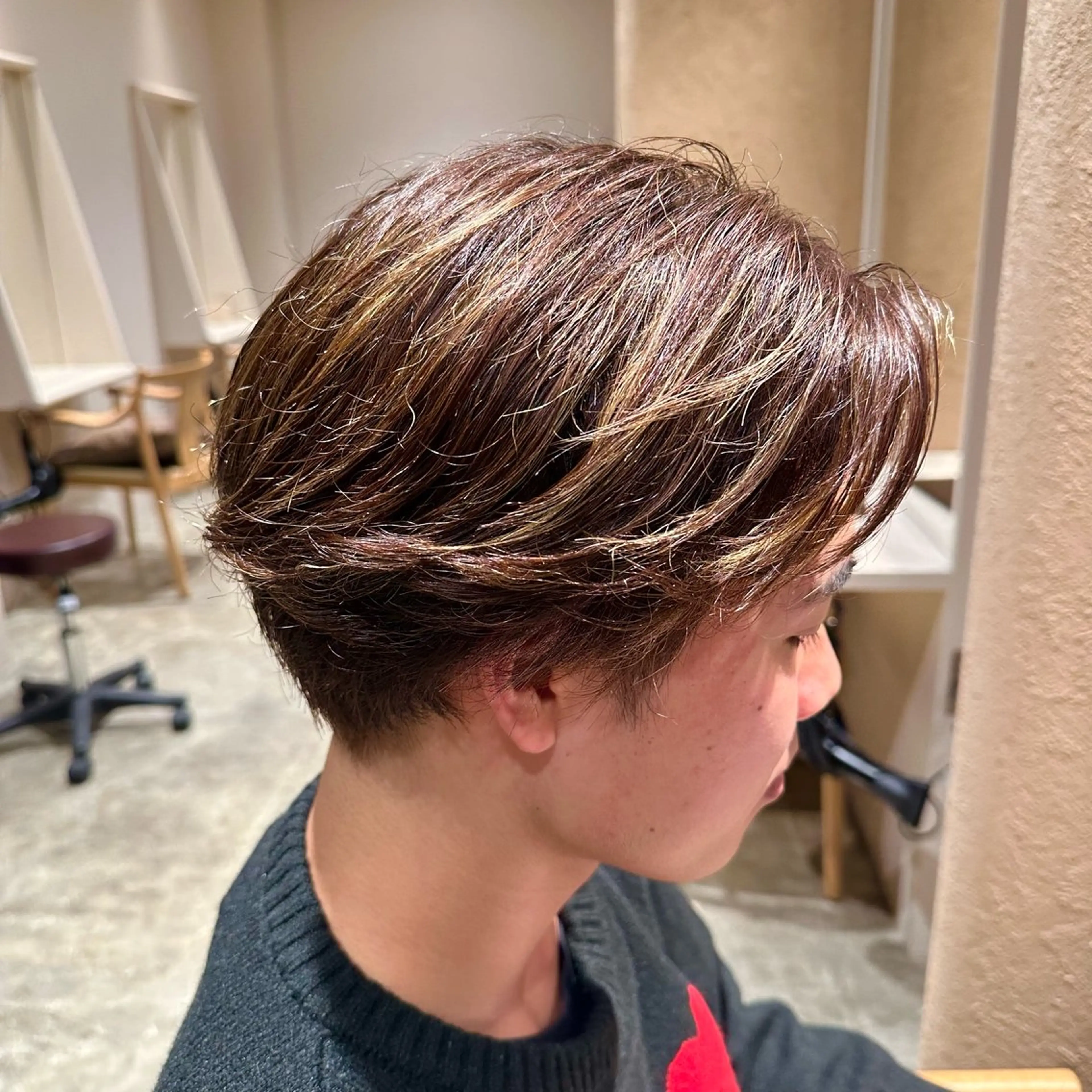 パーマ ヘアアレンジ メンズ メンズパーマ ニュアンスパーマ 飯島 美海のヘアスタイル