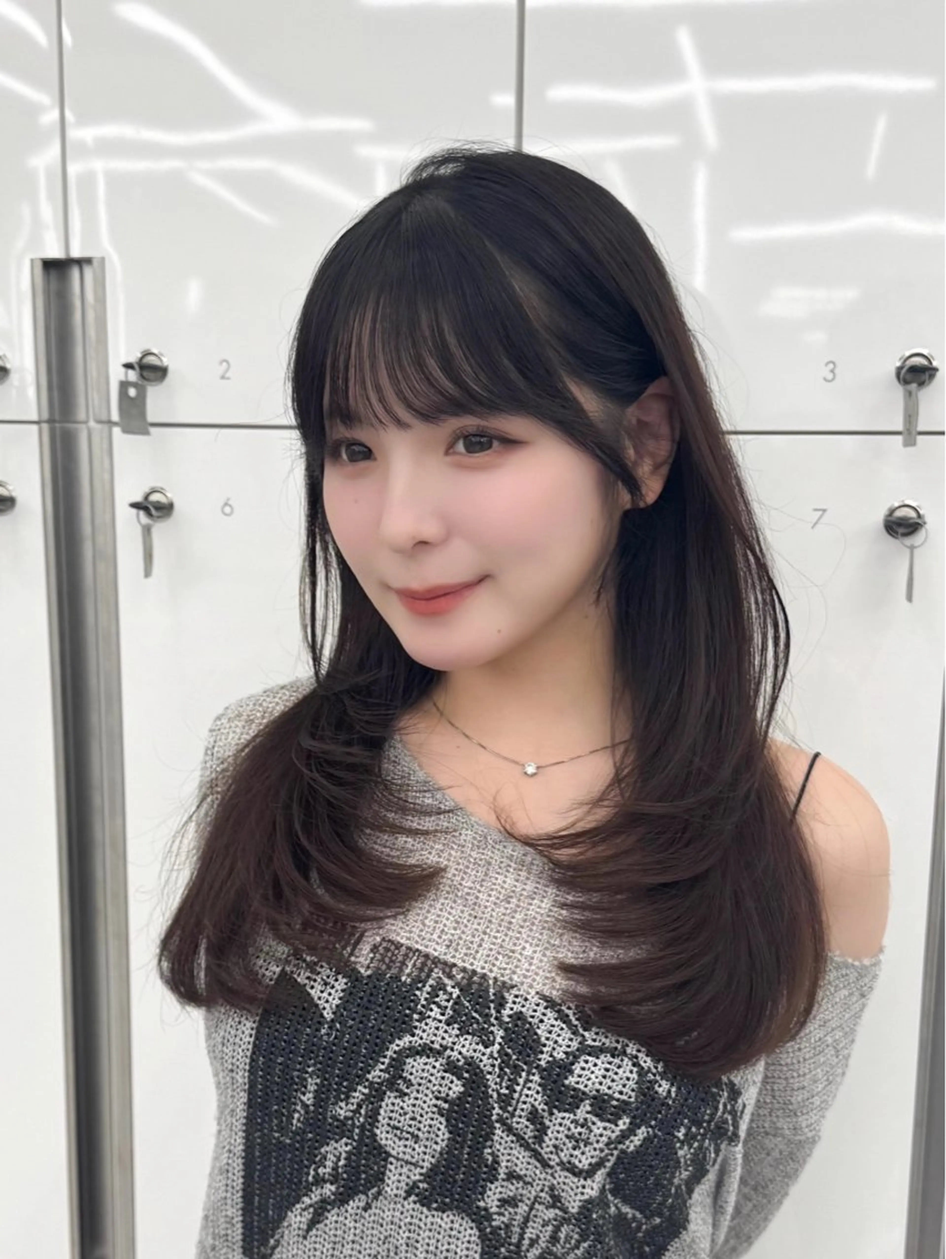 ミディアム カラー ヘアアレンジ カット ヘアカラー トリートメント 最小顔周り レイヤー特化/こうきのヘアスタイル