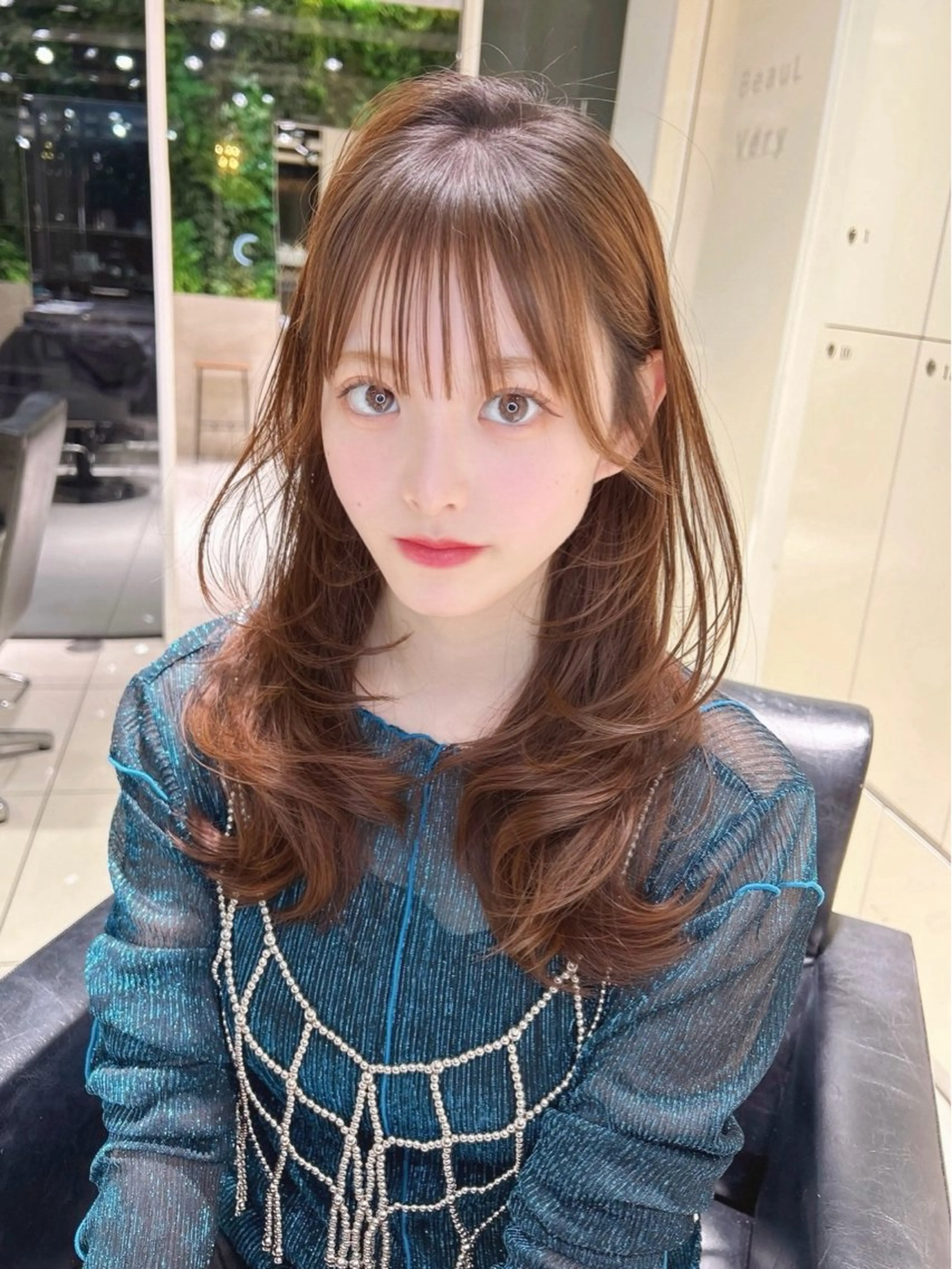 ロング カラー ヘアカラー トリートメント 縮毛矯正・癒し ヘッドスパ🧸心菜のヘアスタイル
