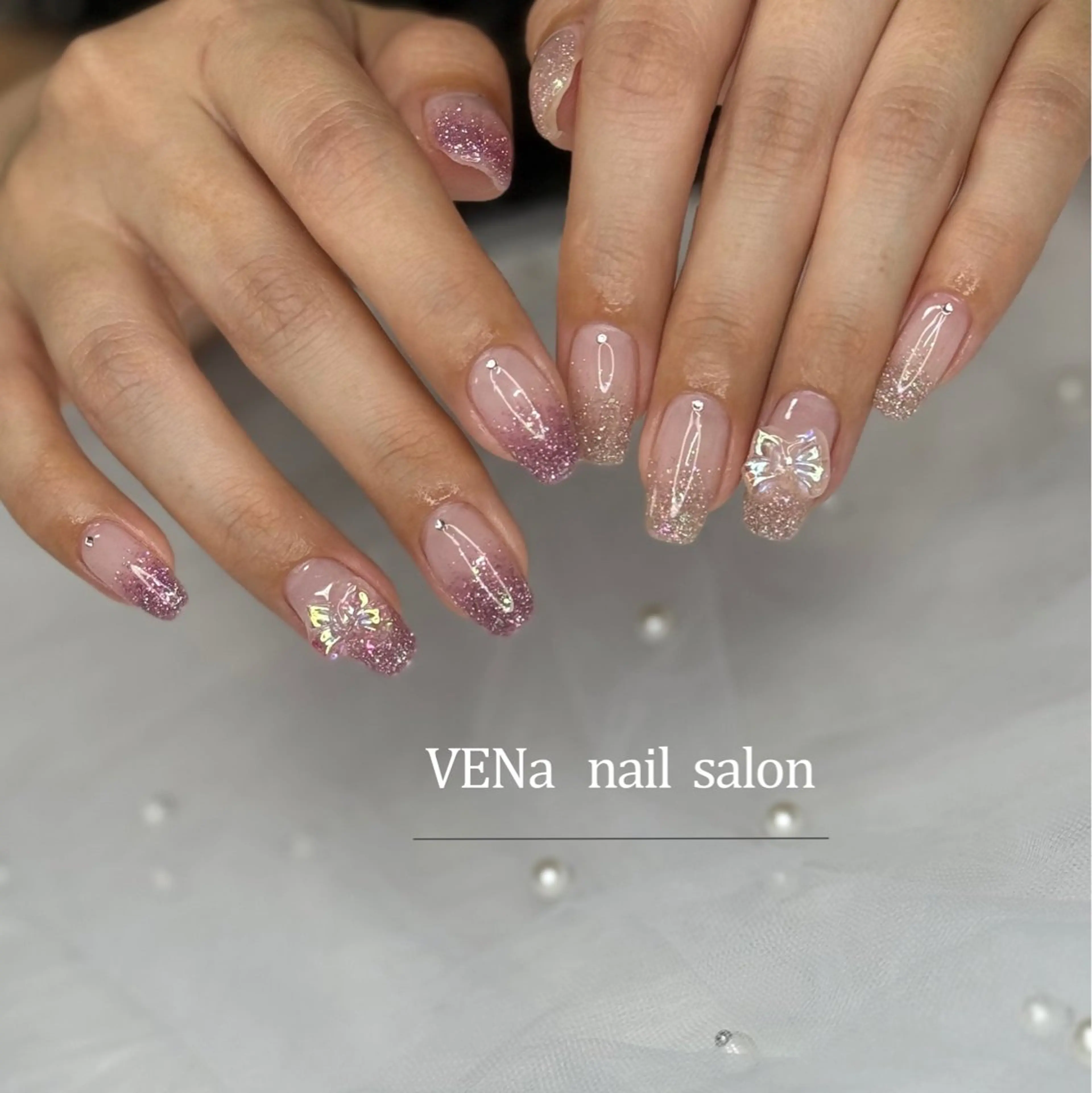 ネイル オーロラネイル フラッシュネイル フットネイル フレンチネイル 氷ネイル・うるうるネイル VENa eye＆ nail salonのマツエク・マツパデザイン