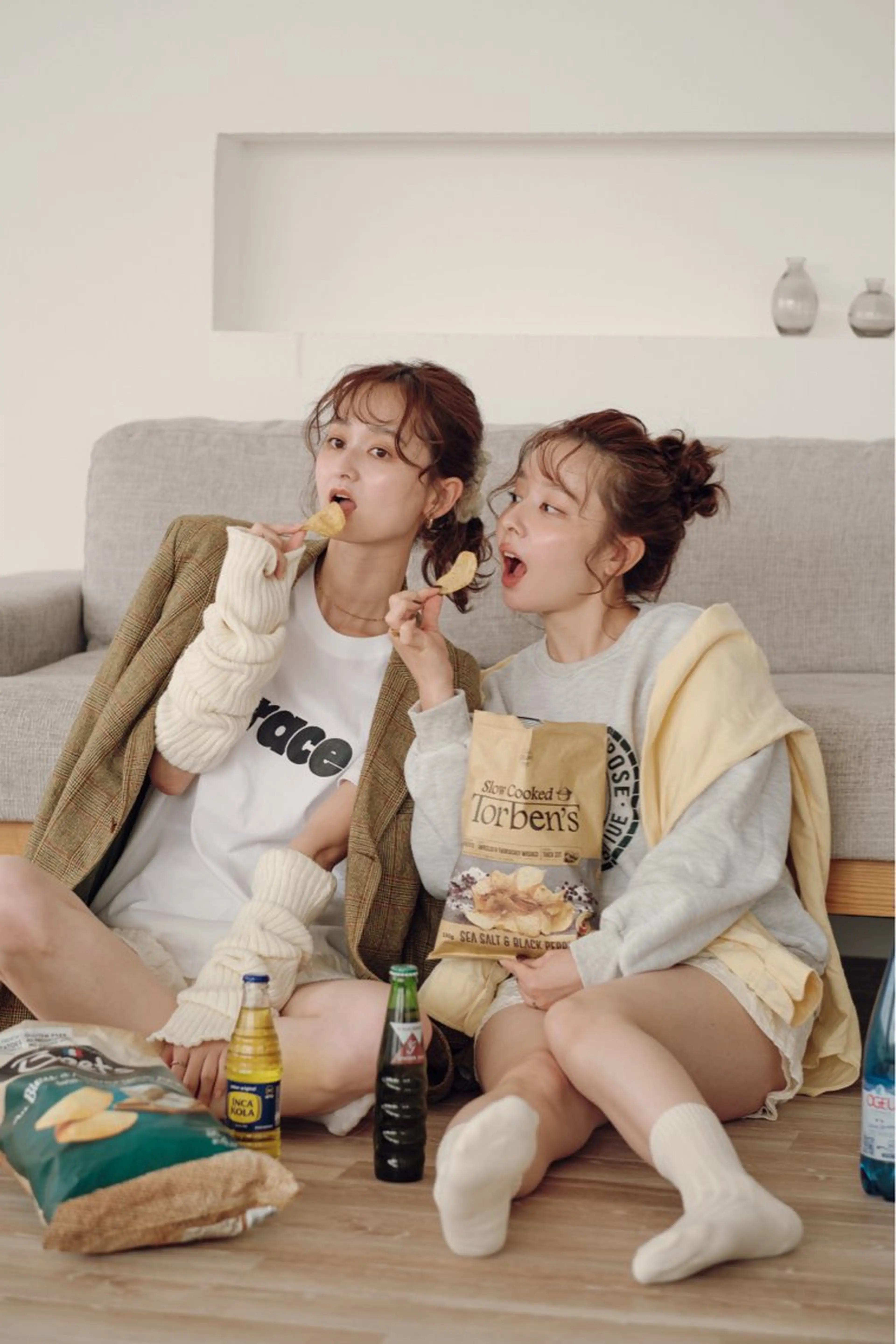 ミディアム カラー ヘアカラー トリートメント ENIF ツキのヘアスタイル