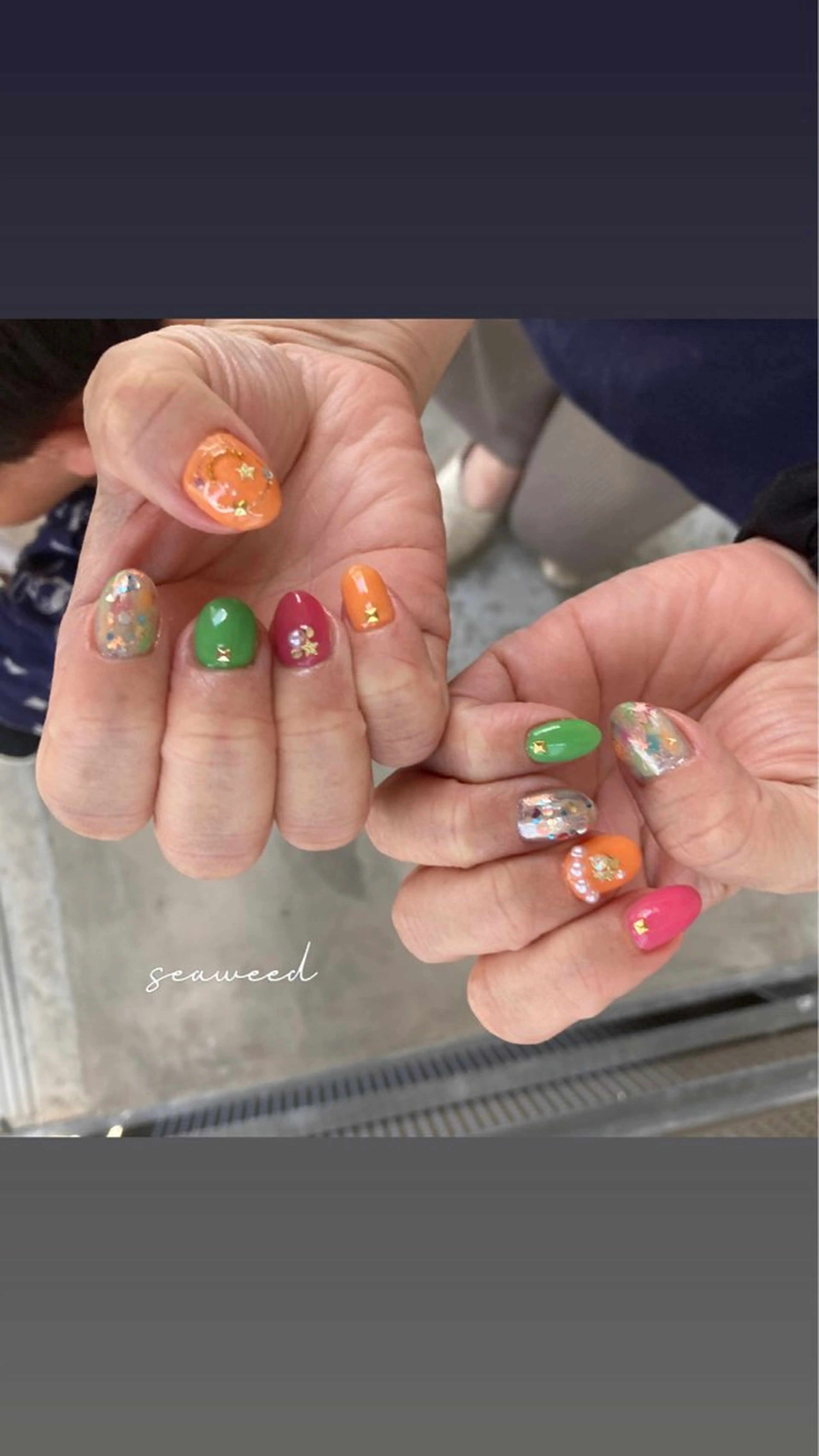 ネイル ハンドネイル seaweed nailのネイルデザイン