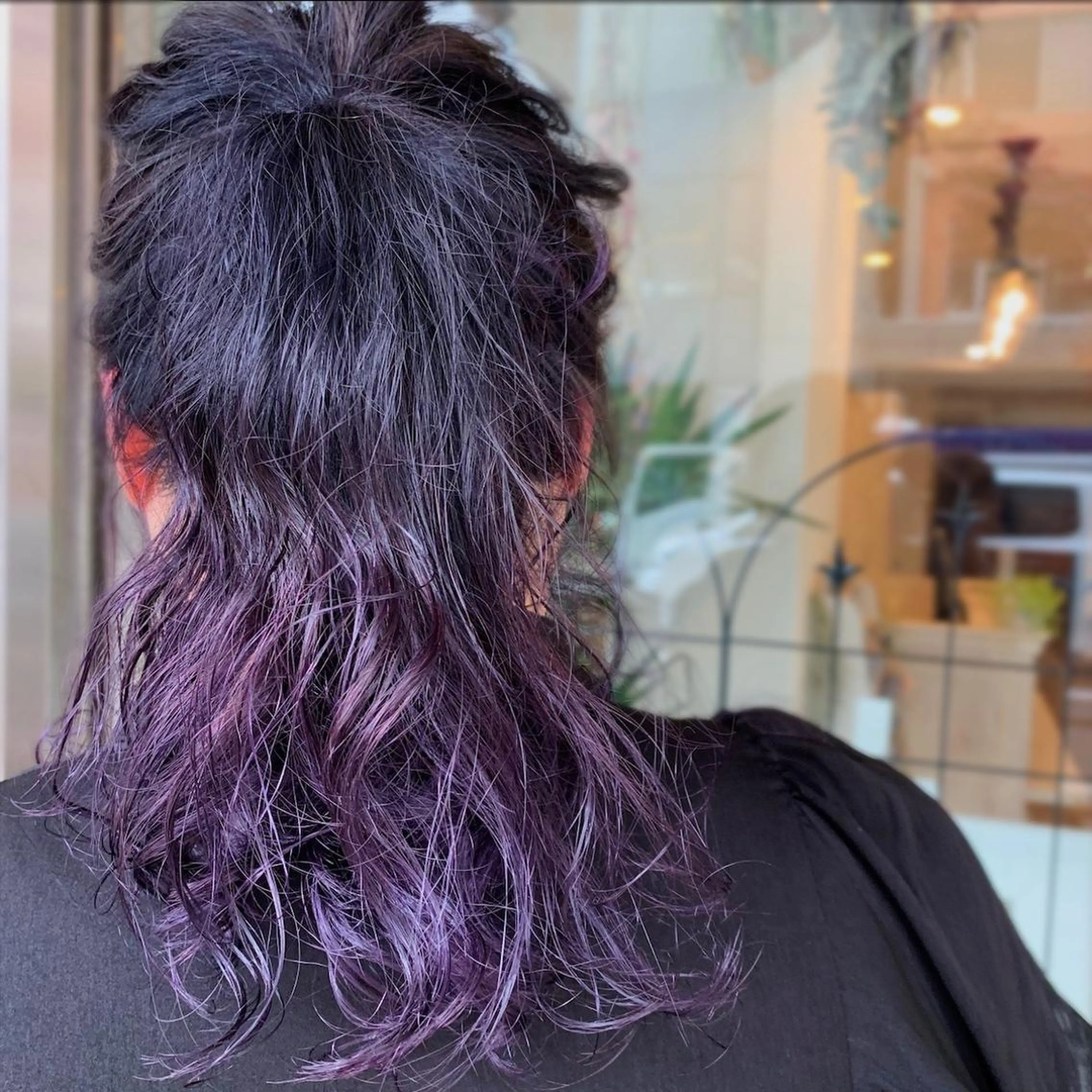 セミロング カラー ヘアアレンジ ブリーチ ブルーカラー グラデーションカラー ネイビーカラー パープルカラー ヘアカラー m ā l o.🌷 サカモトマイコのヘアスタイル