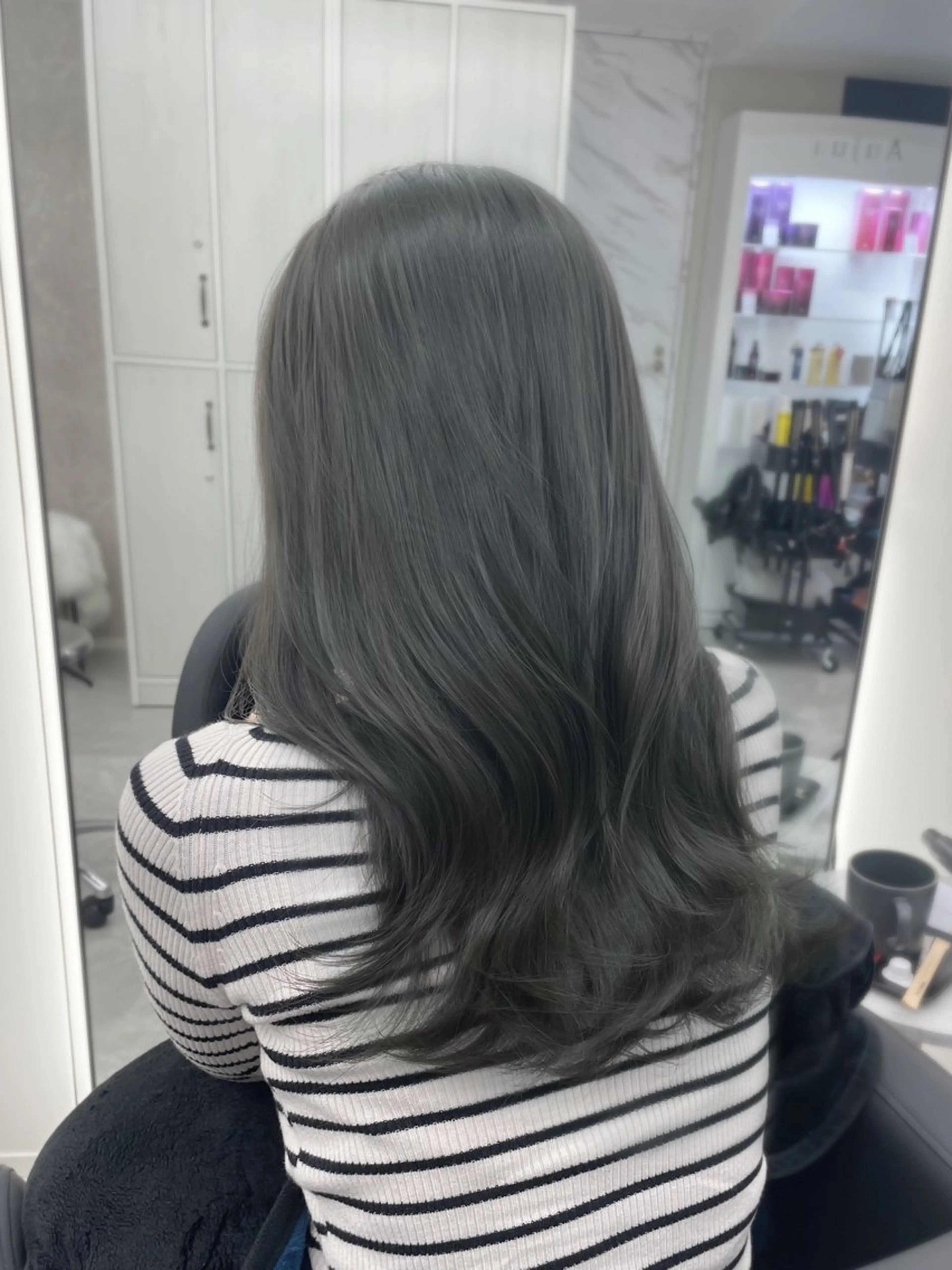 ロング カラー 髪質改善/赤み消し ブリーチなし心斎橋のヘアスタイル