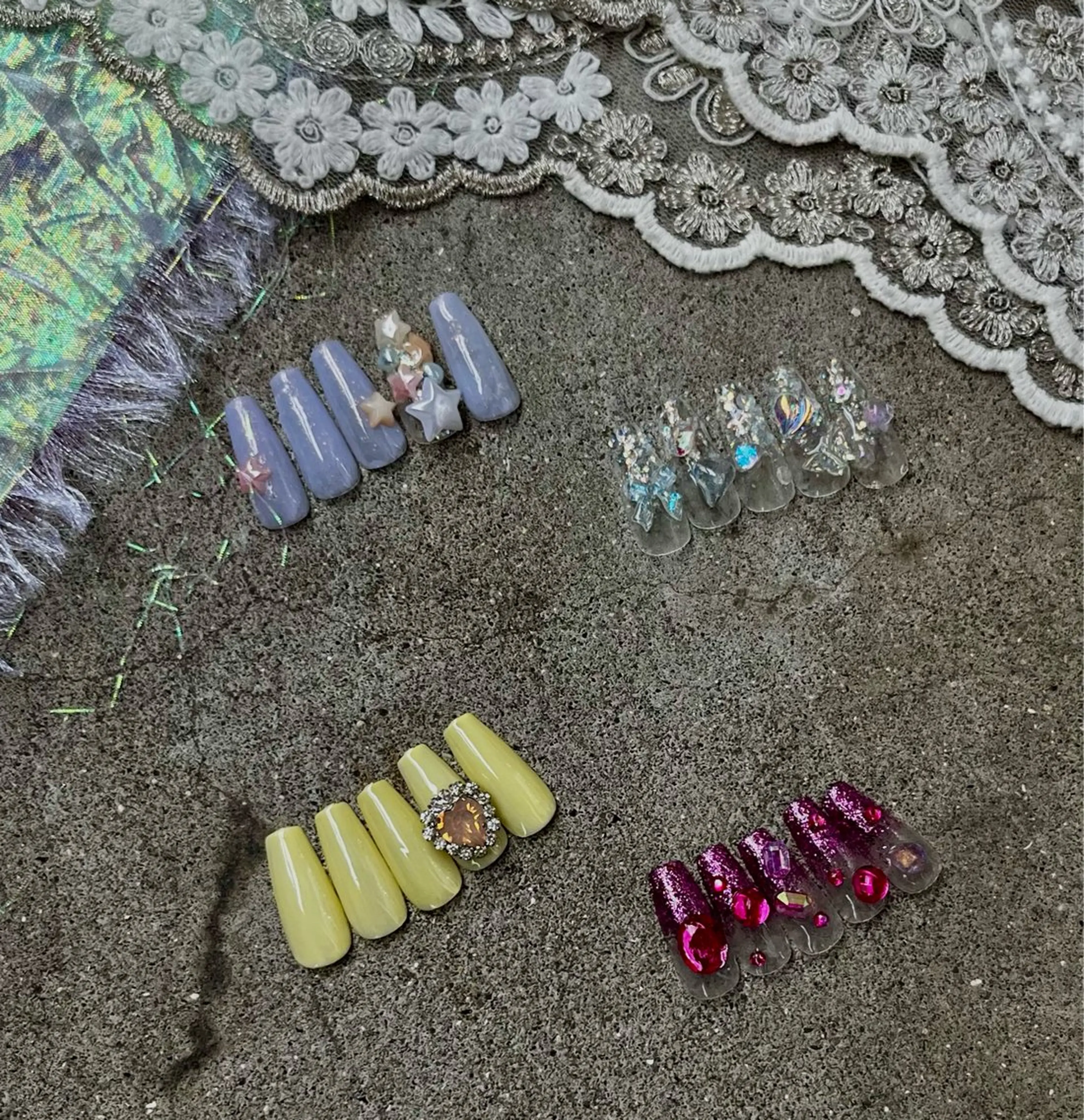 ネイル スカルプネイル Rits nail所属・Ritsnail 🖤YUNNAのネイルデザイン