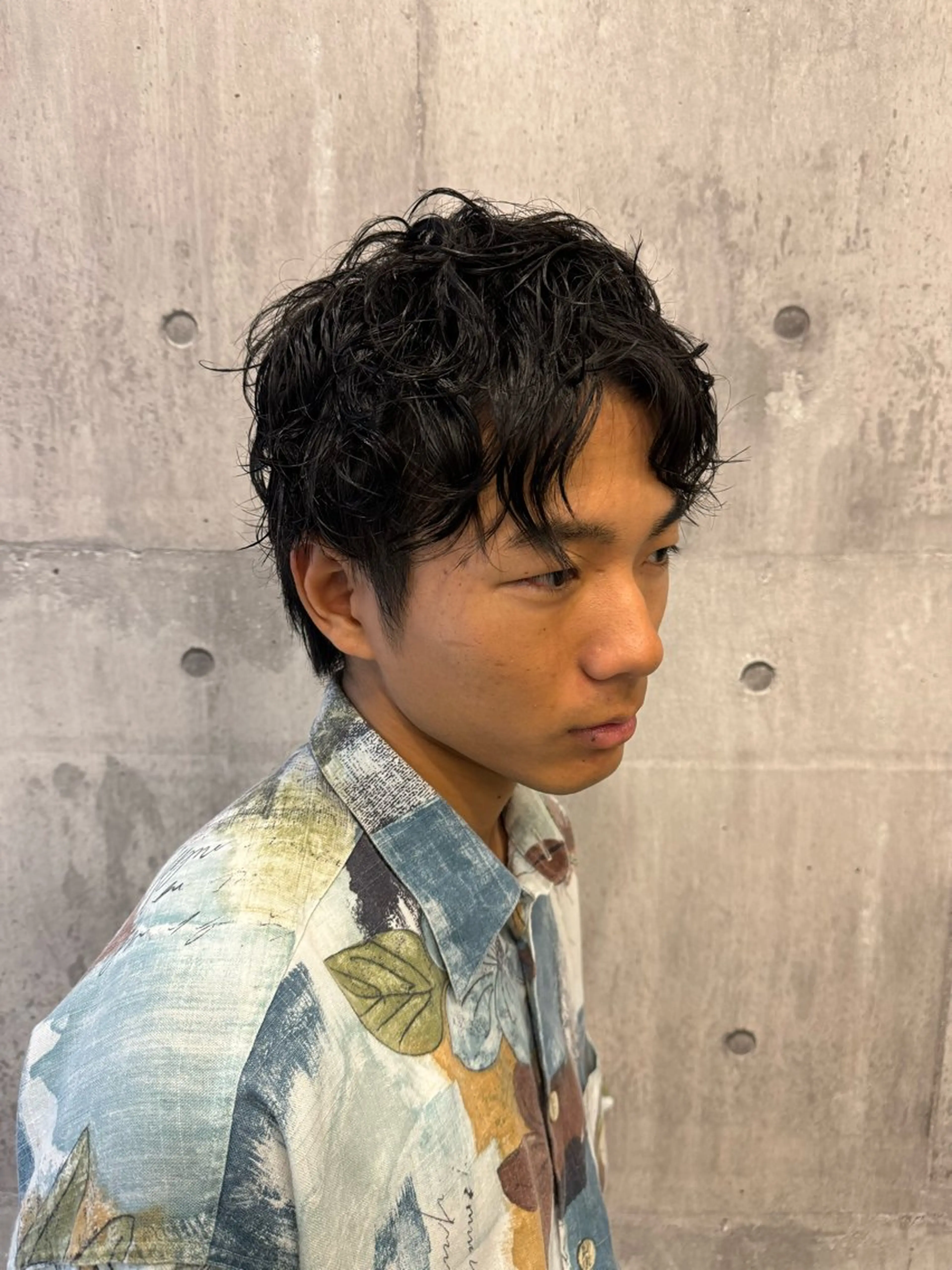 メンズ カット パーマ 🔅透明感カラー切田 はじめ🔆のヘアスタイル