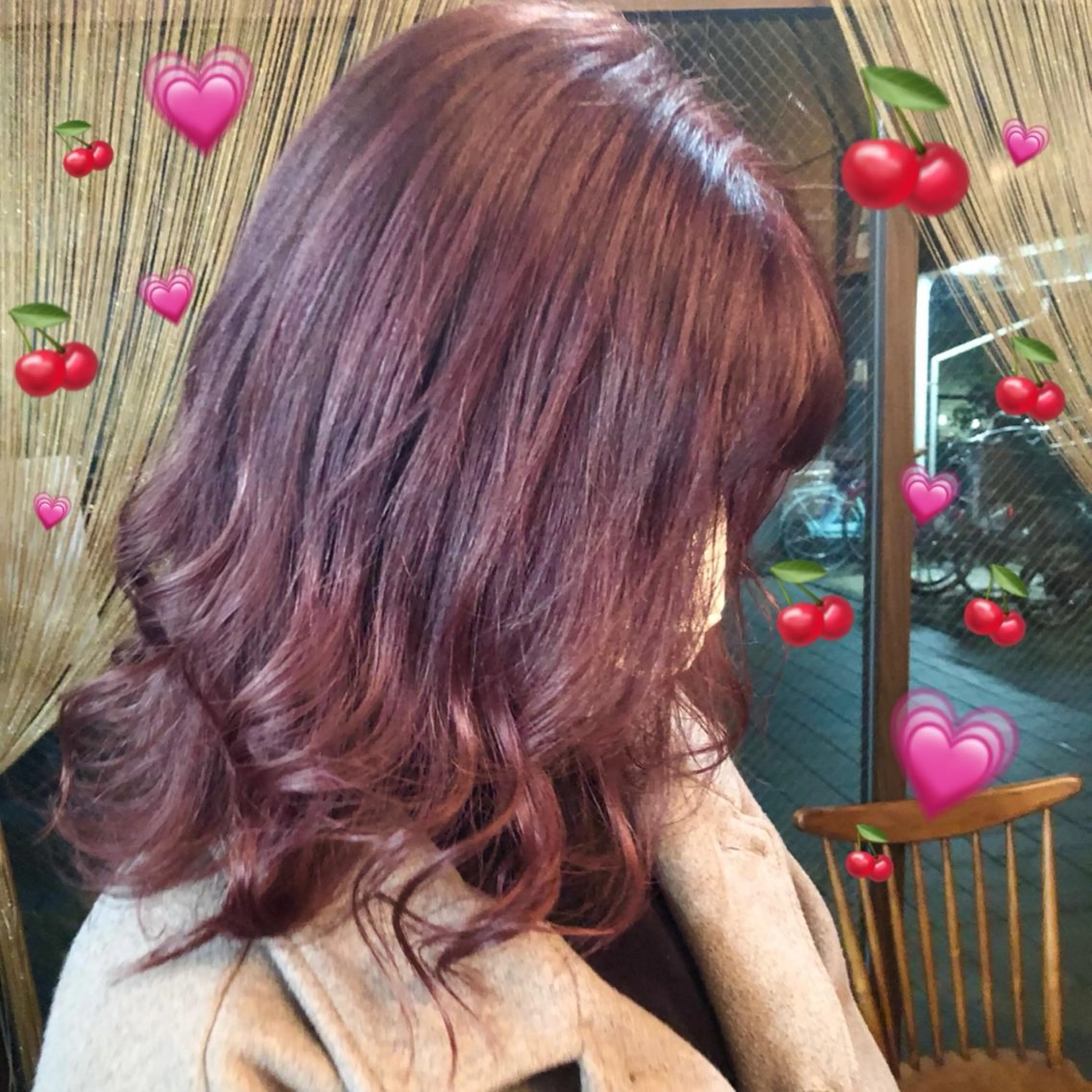 ミディアム カラー ピンクカラー ヘアカラー トリートメント 🍊🍊COコ かぢあおい🍊🍊のヘアスタイル