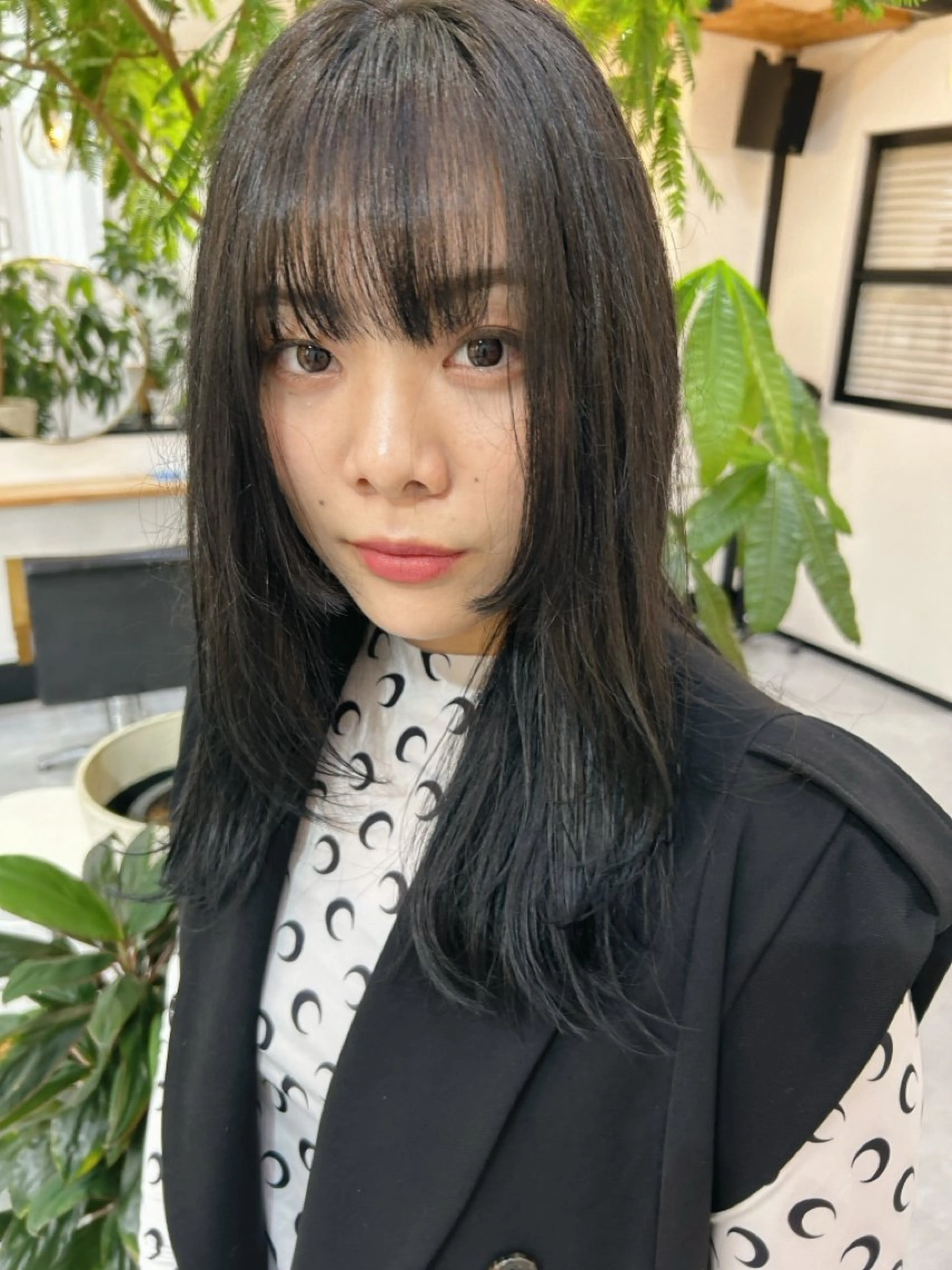 セミロング カラー ヘアカラー トリートメント CARICIA 白木 由里加のヘアスタイル