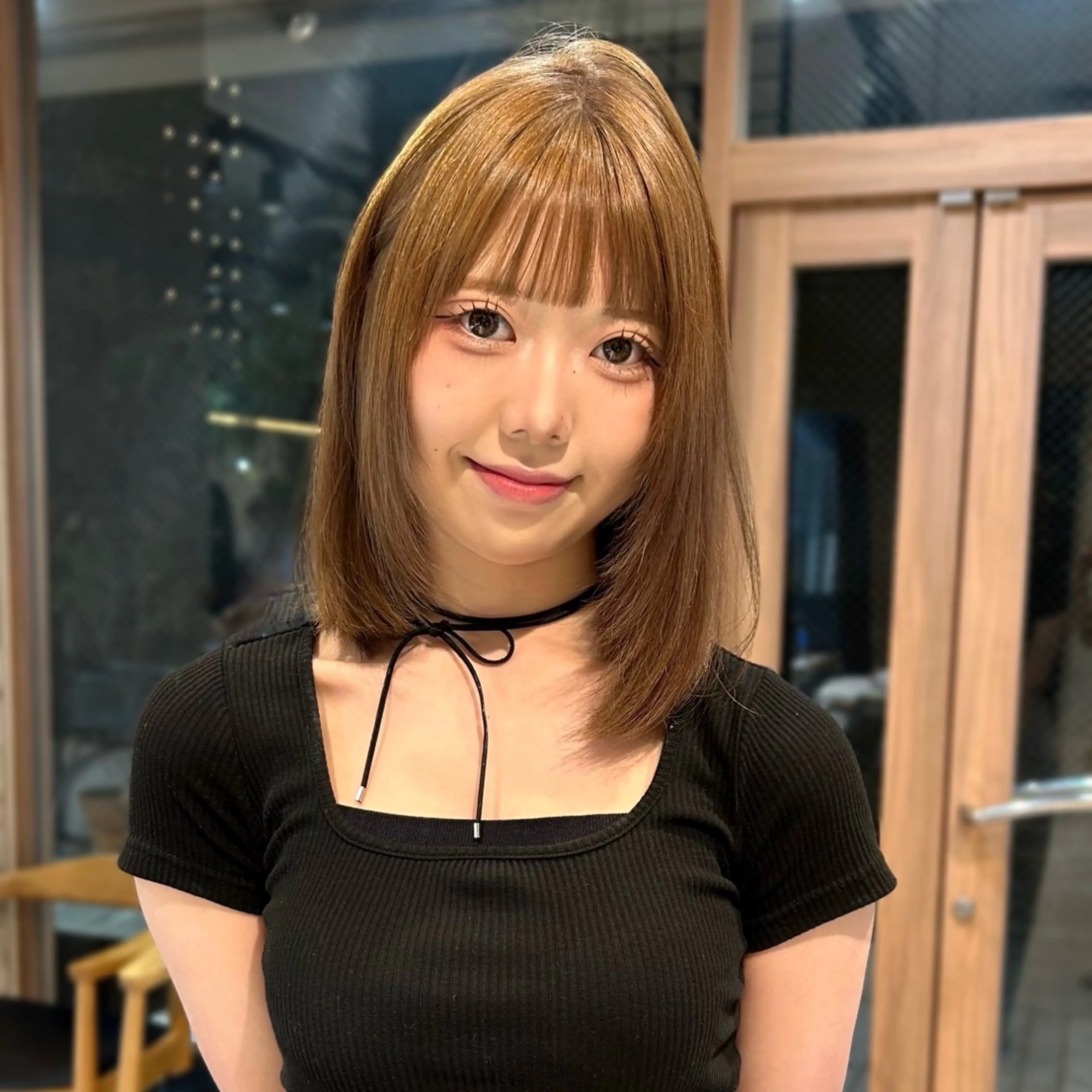 ミディアム カラー ヘアカラー 透明感カラー/ネイル COCORO🎀☘️のヘアスタイル