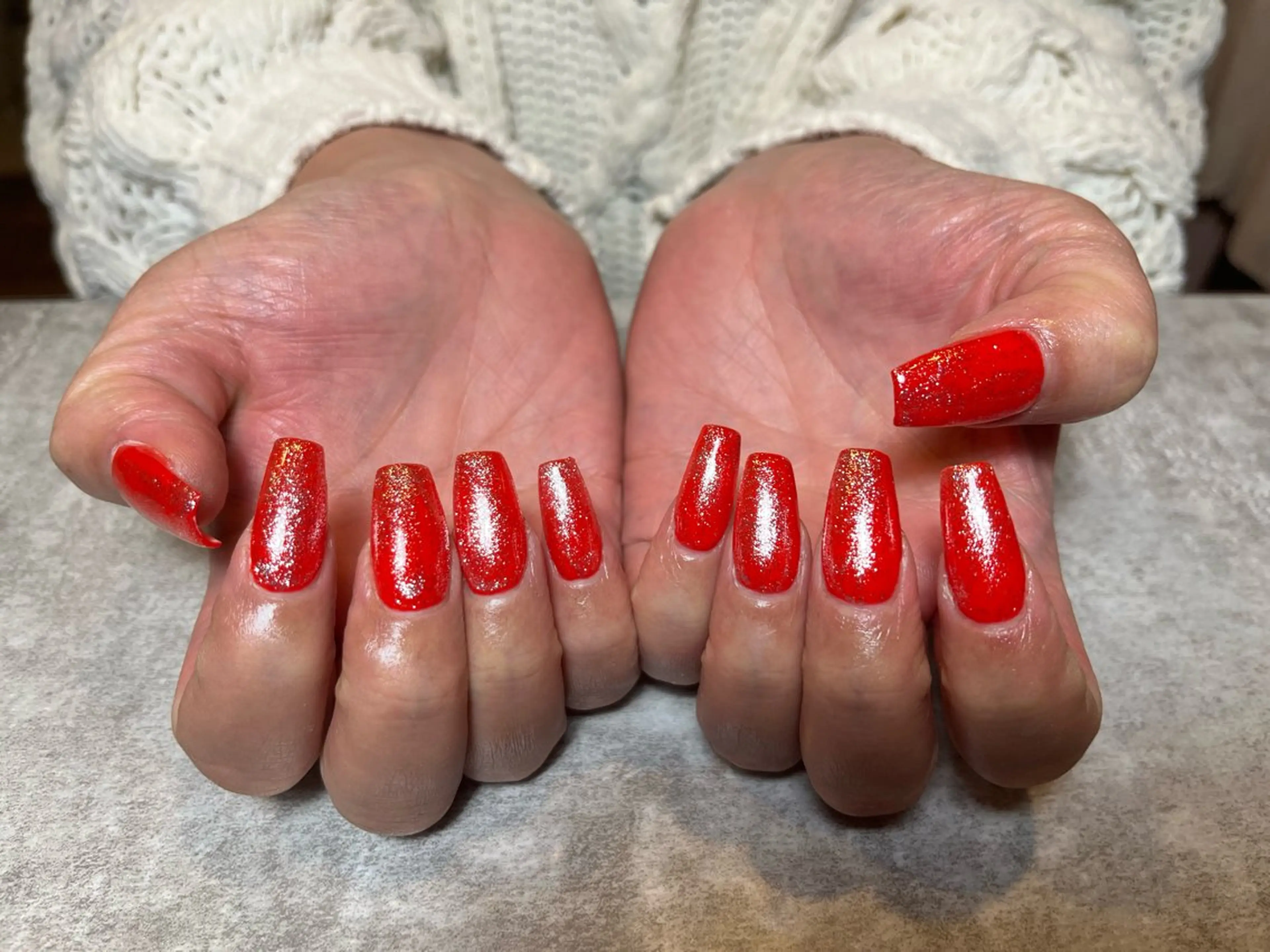 ネイル 長さ出し ワンカラーネイル 福井 ゆののネイルデザイン