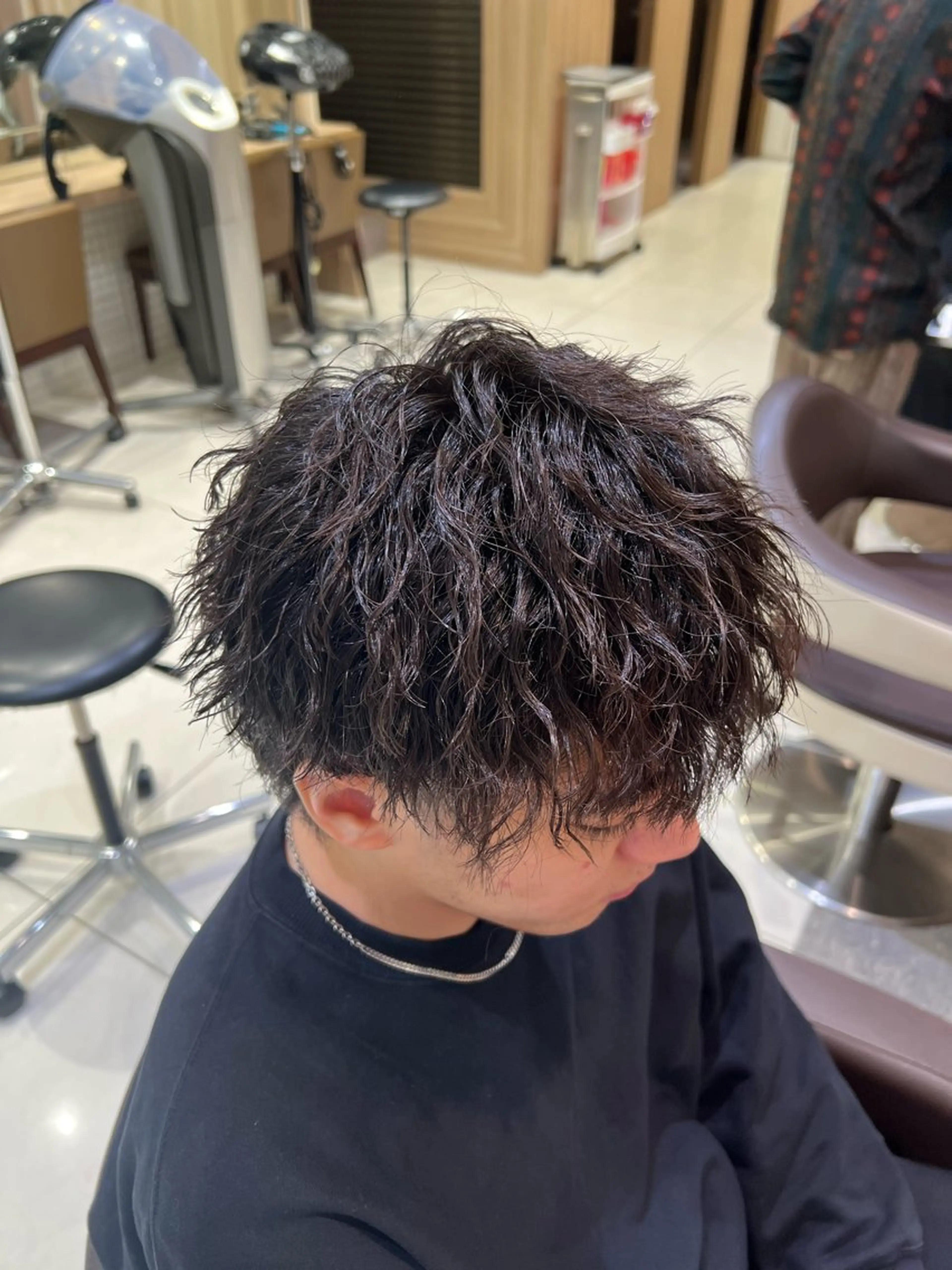 パーマ メンズ メンズパーマ カット パーマ 曲がる縮毛矯正・パー マ💈副店長田中💈のヘアスタイル