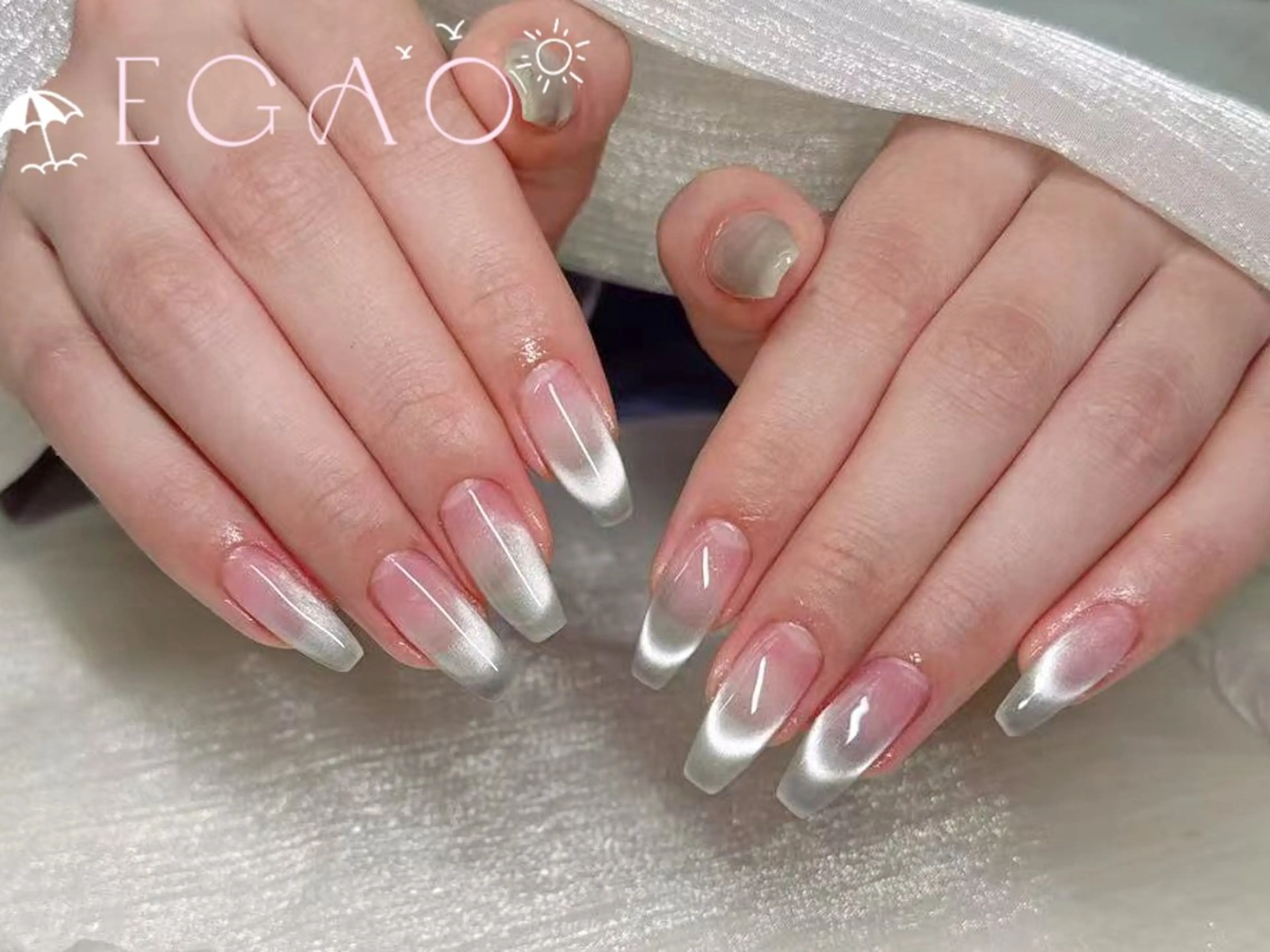 ネイル アートネイル フットネイル フレンチネイル ジェルネイル グラデーション ハンドネイル Egao Nail Salonのネイルデザイン
