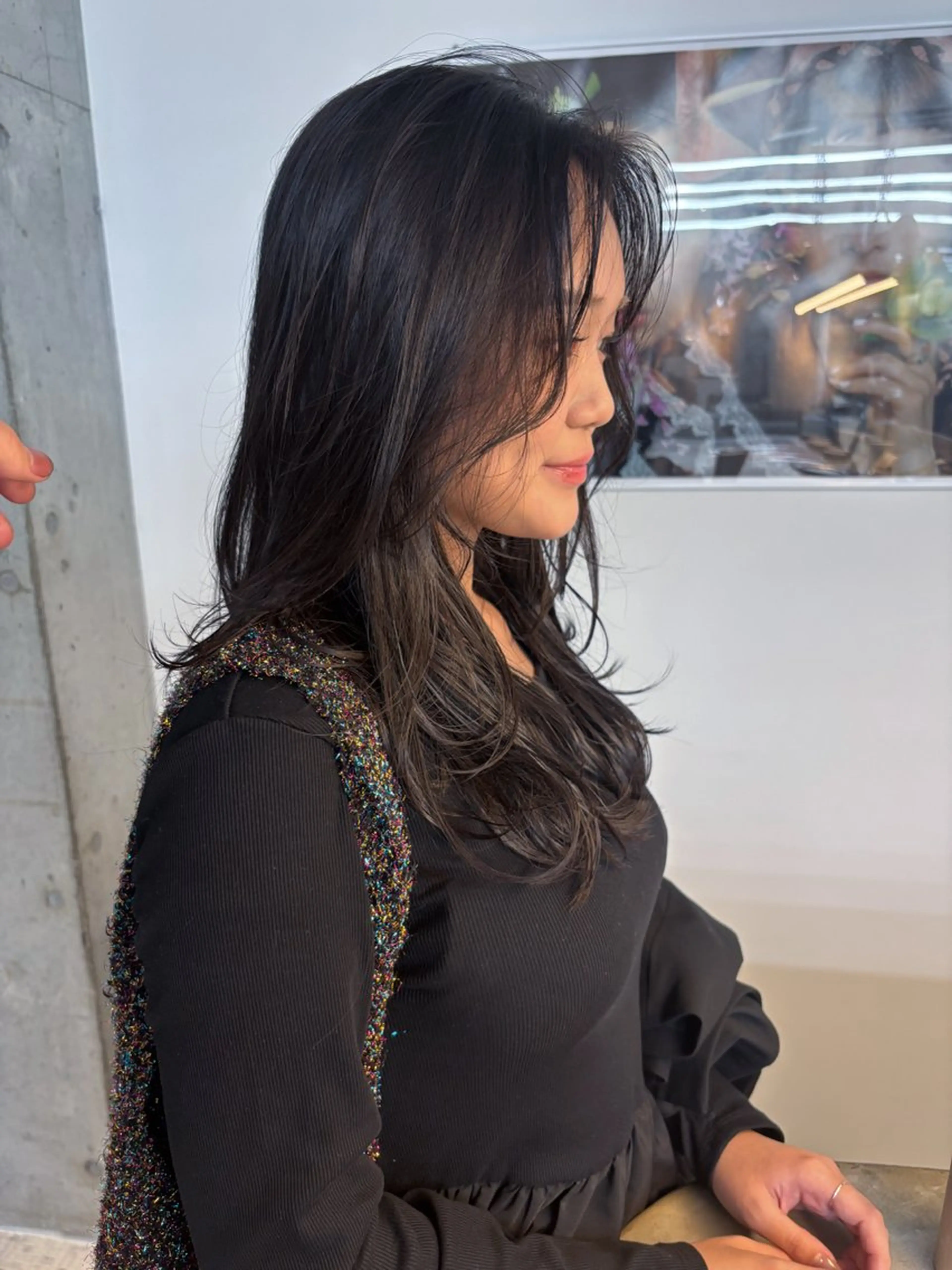 ロング カラー レイヤーカット ＆style所属・rikuto カット/パーマのヘアスタイル