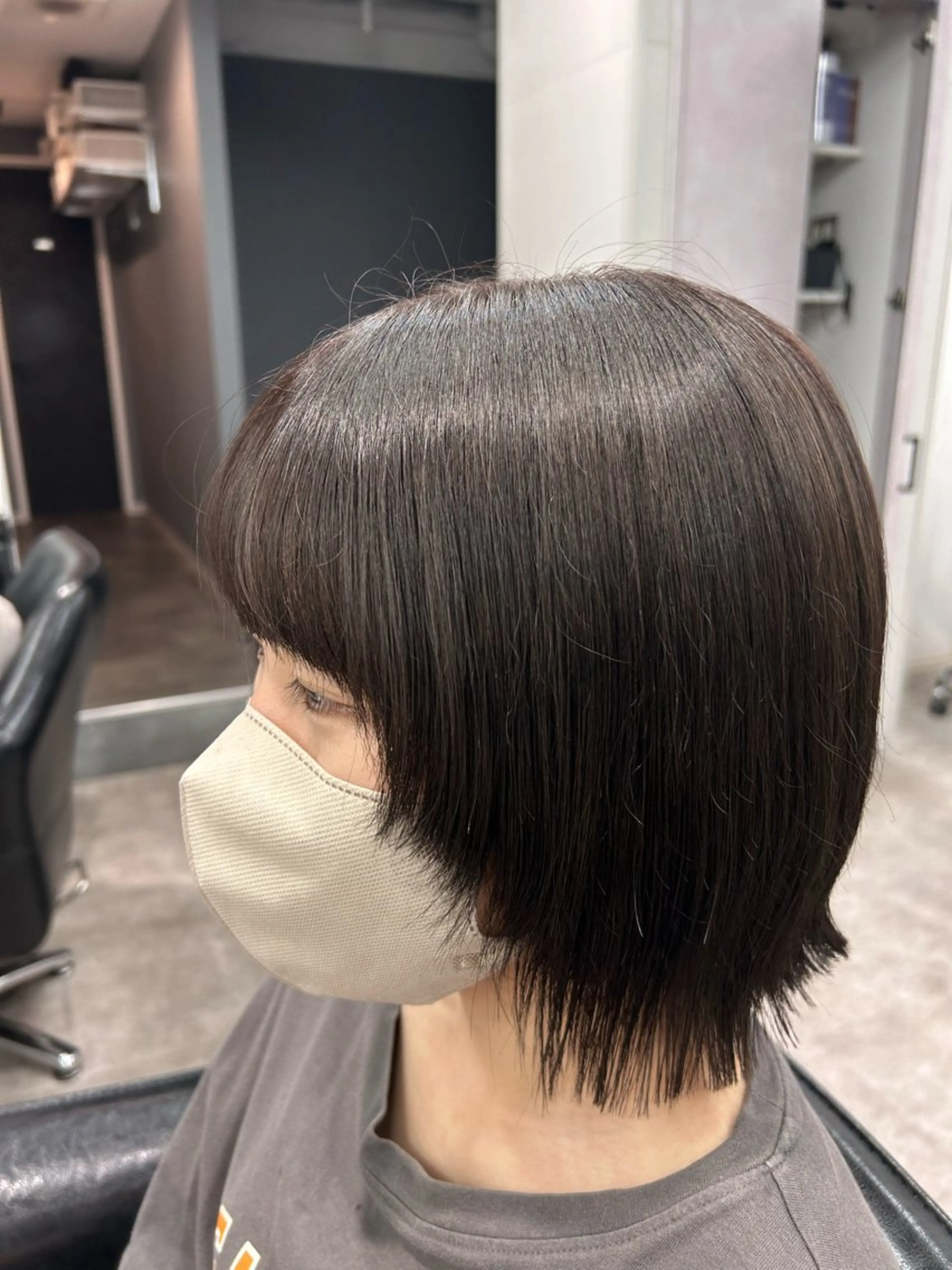 ショート ボブレイヤー ボブ レイヤーカット ボブ/透明感カラー/ 髪質改善/🌙/ルナのヘアスタイル
