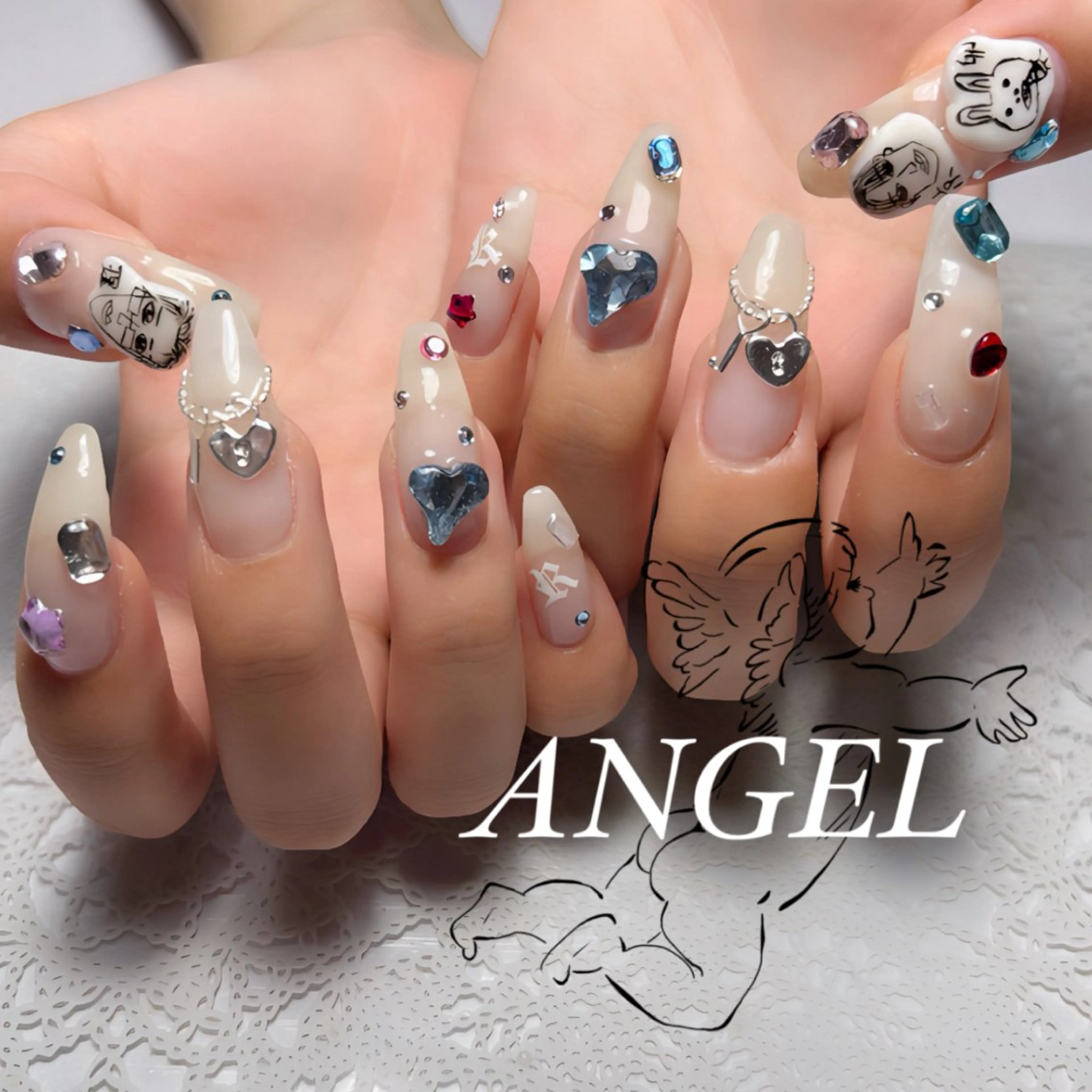 ネイル ハンドネイル angel nailのネイルデザイン