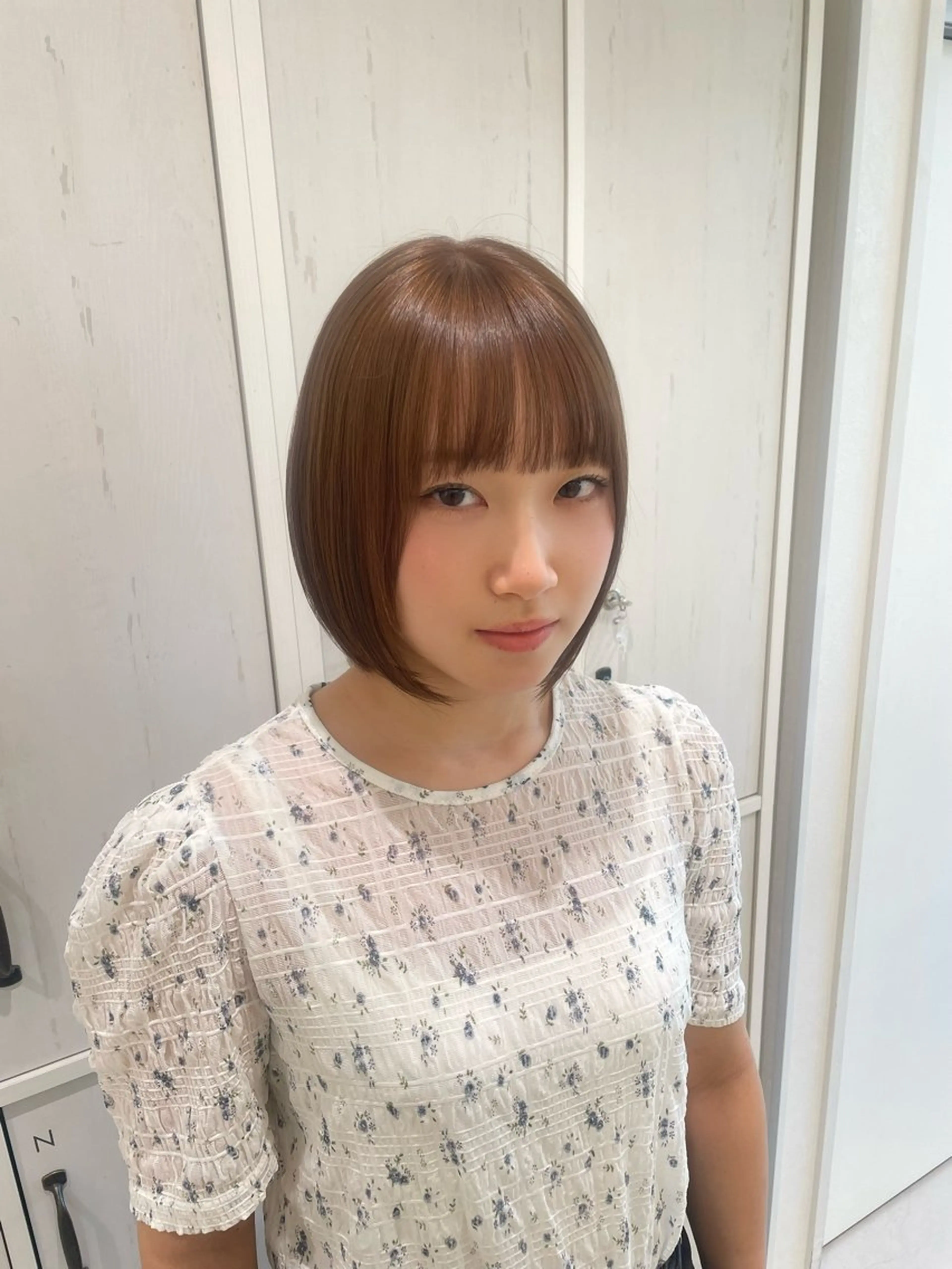 ミディアム カラー ヘアカラー かずや🍀/髪質改善 /艶髪カラー/眉毛のヘアスタイル