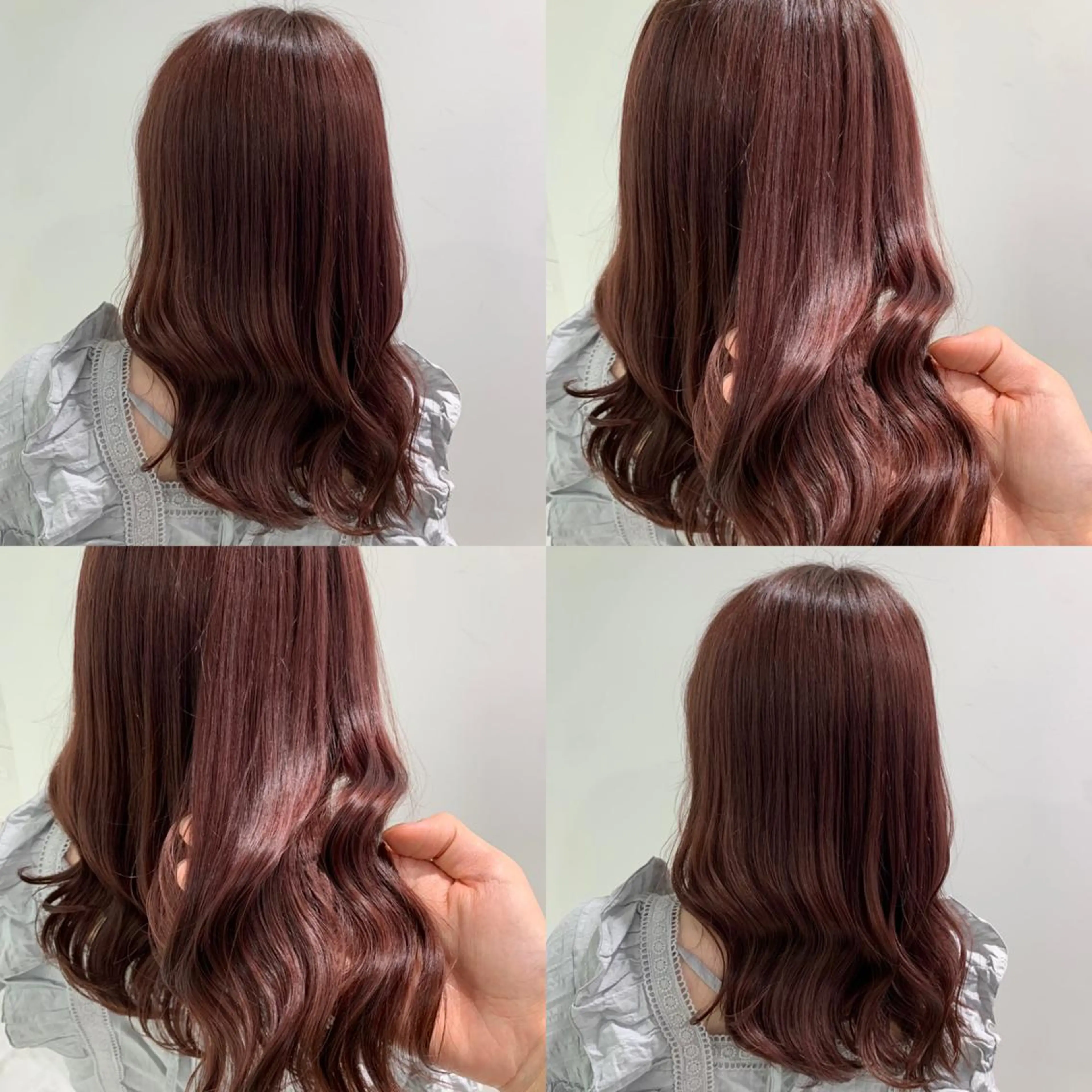 ミディアム ヘアカラー ヘッドスパ ヘアセット 🌿透明感カラー‪ 縮毛矯正✨かずきのヘアスタイル