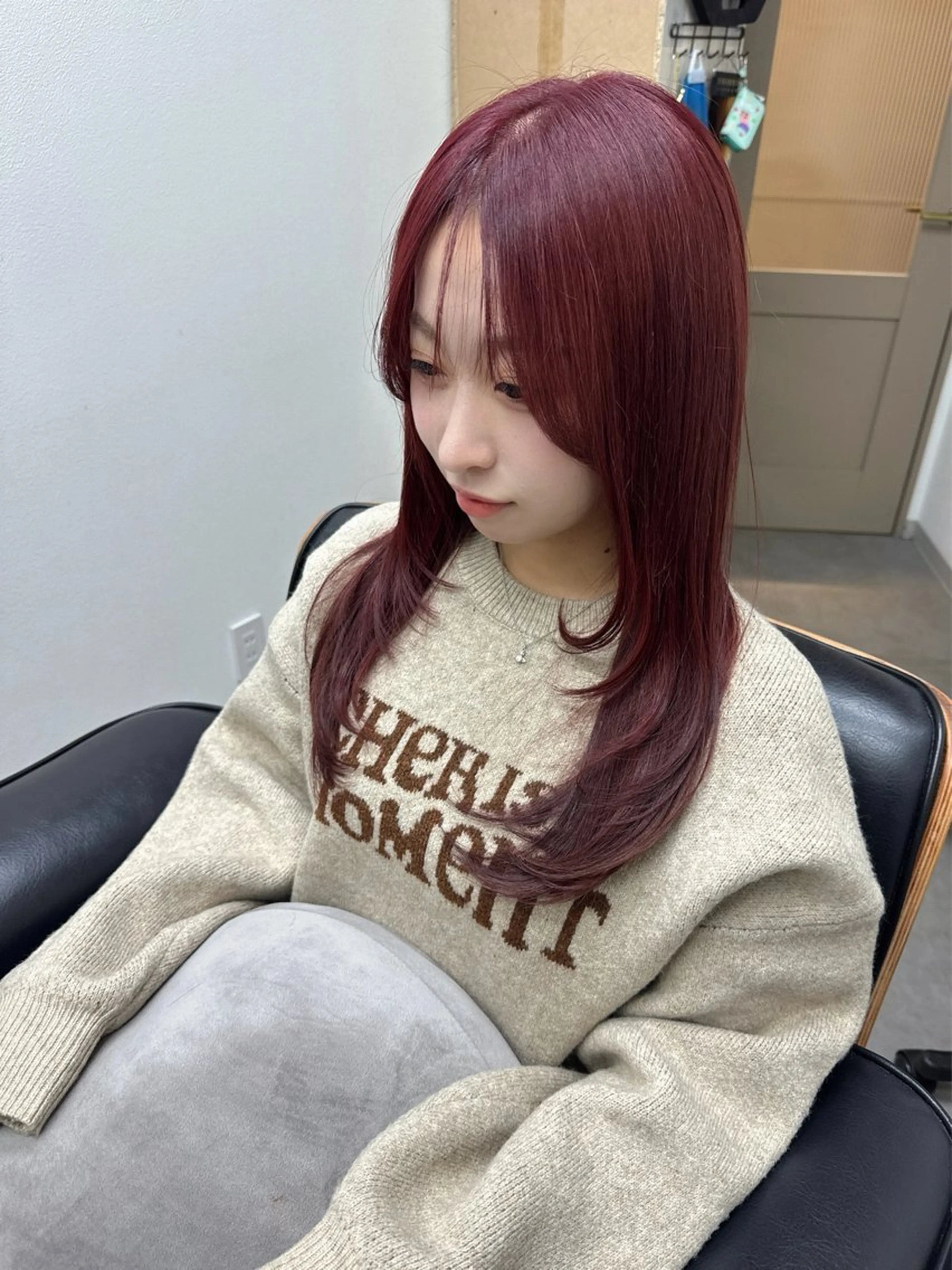 ロング カラー アディクシーカラー イルミナカラー クオルシアカラー 髪質改善 韓国風ヘア カット ヘアカラー トリートメント The Apartment of Solon 船橋 2nd所属・高橋潤⚜️縮毛矯正 /NEO髪質改善のヘアスタイル