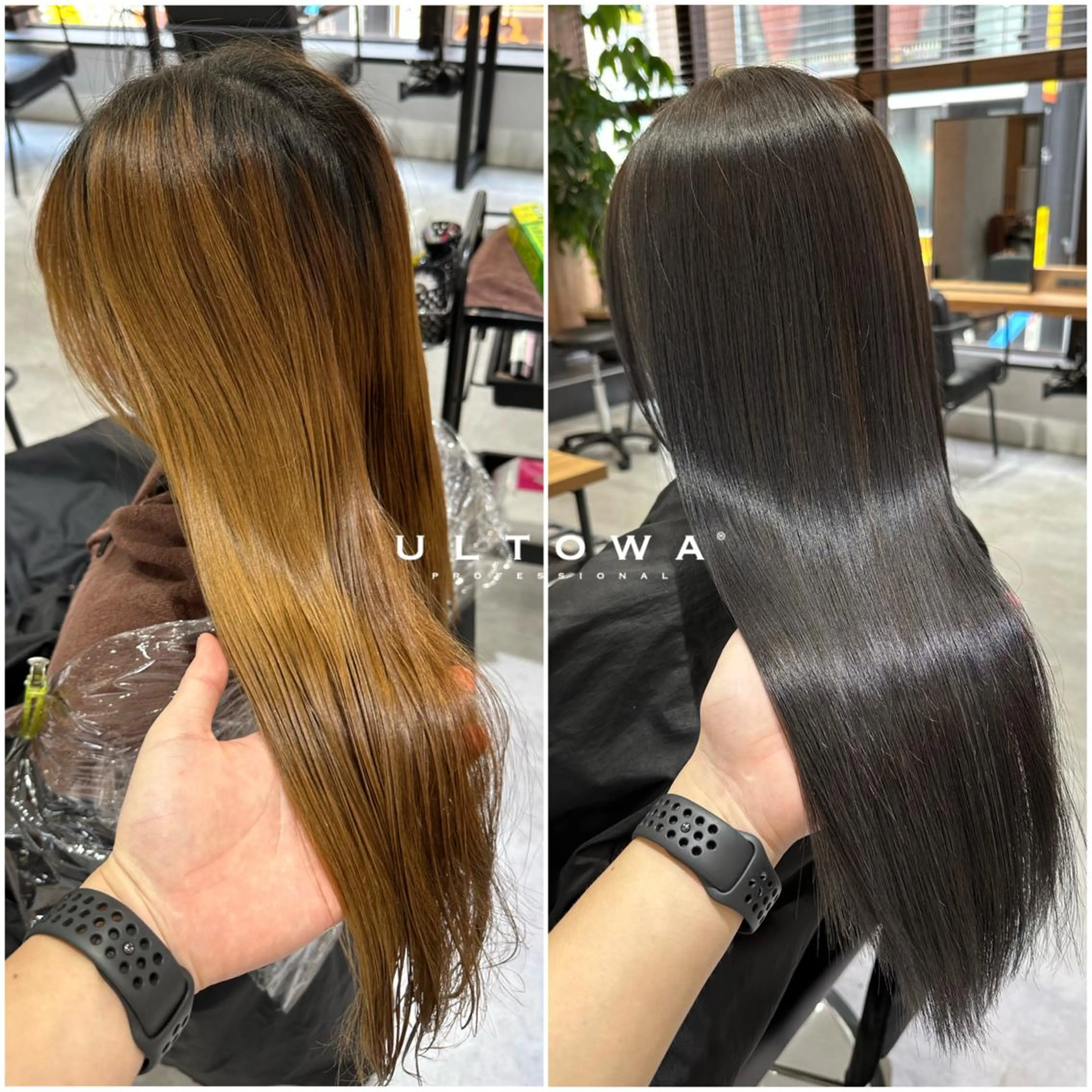 セミロング カラー 髪質改善 トリートメント ヘアカラー トリートメント 池袋🧡ダブルカラー /馴染ませエクステのヘアスタイル