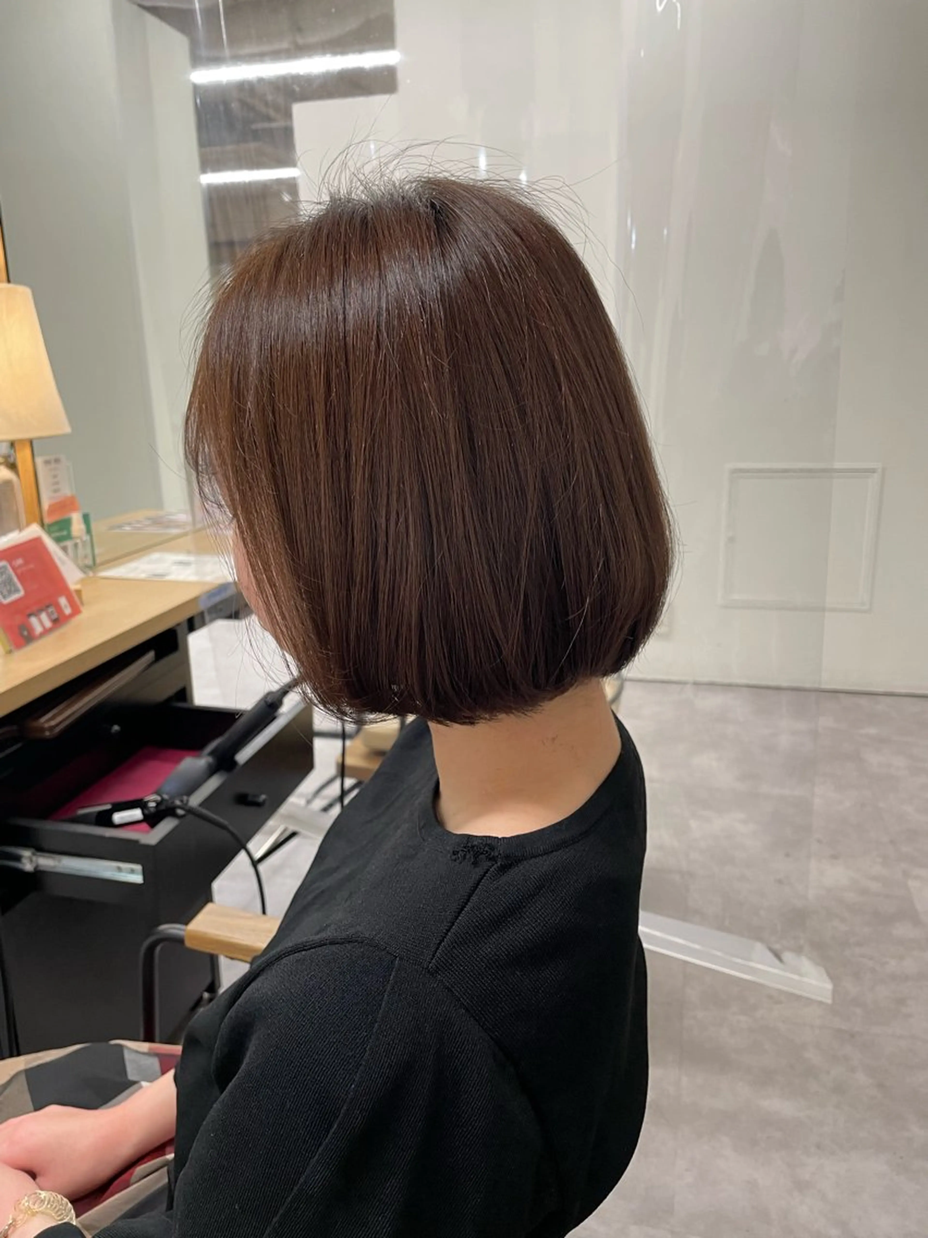 ミディアム ボブ ヘアカラー トリートメント CARE ．KOBE所属・京谷 日向のヘアスタイル