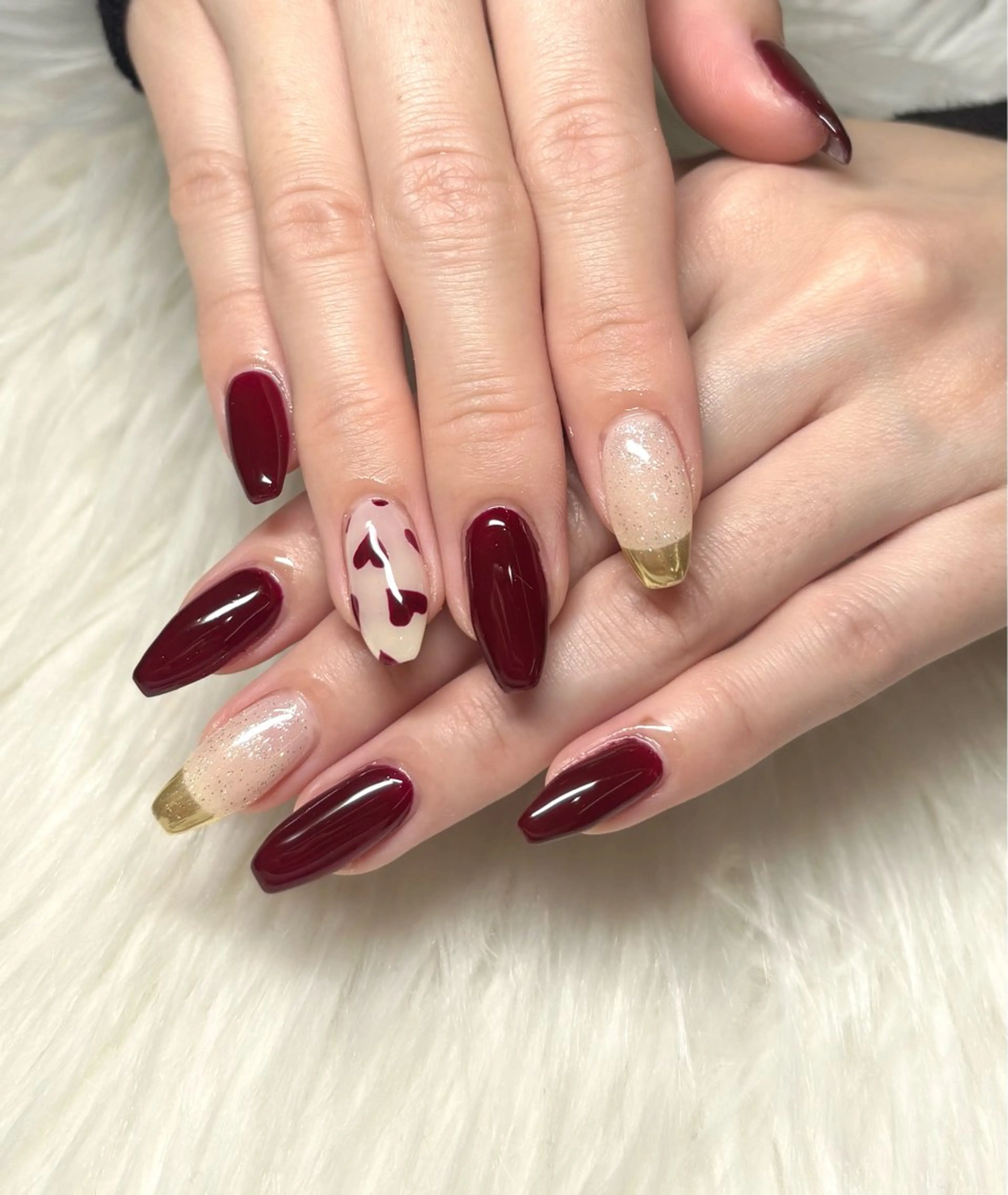 ネイル ボルドー y's beauty京橋店のネイルデザイン