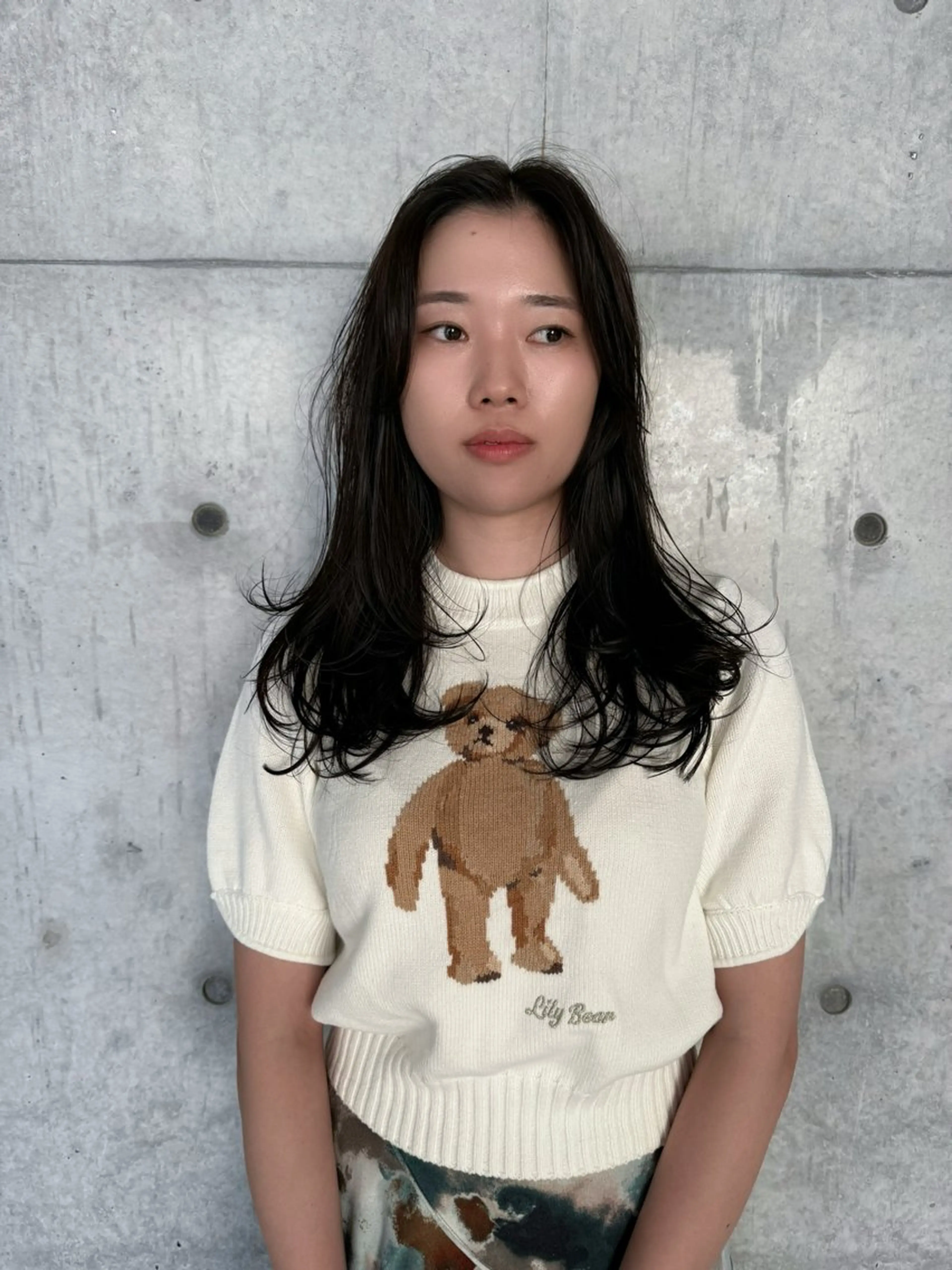 ロング カラー ロングレイヤー アッシュ ベージュカラー ブリーチ 透明感カラー カット ヘアカラー トリートメント 日本一丁寧なカット/ 小林輝🍀︎のヘアスタイル