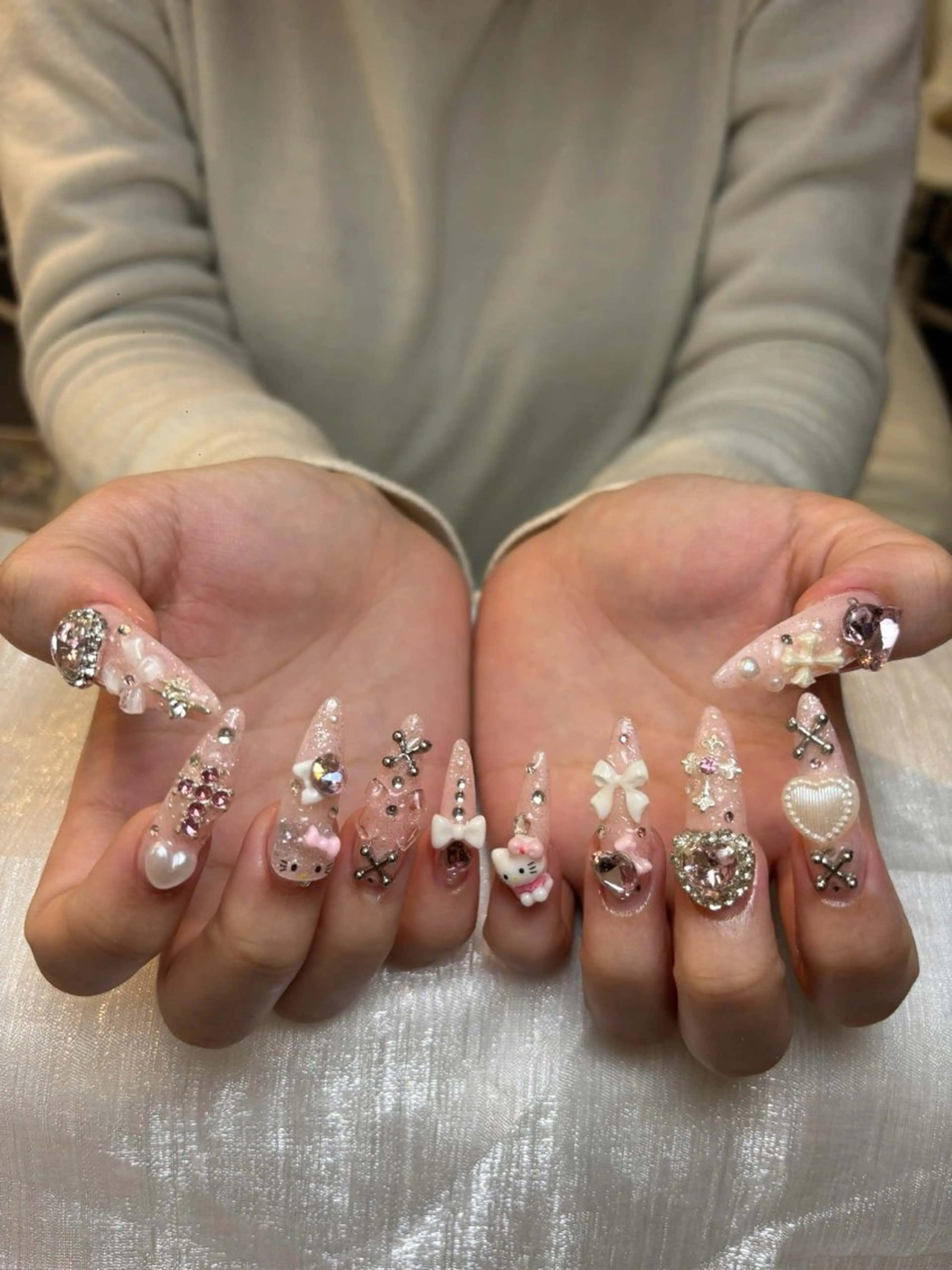 ネイル アートネイル 成人式 ジェルネイル ニュアンスネイル 夏ネイル ハンドネイル Nie Nail Shinokuboのネイルデザイン