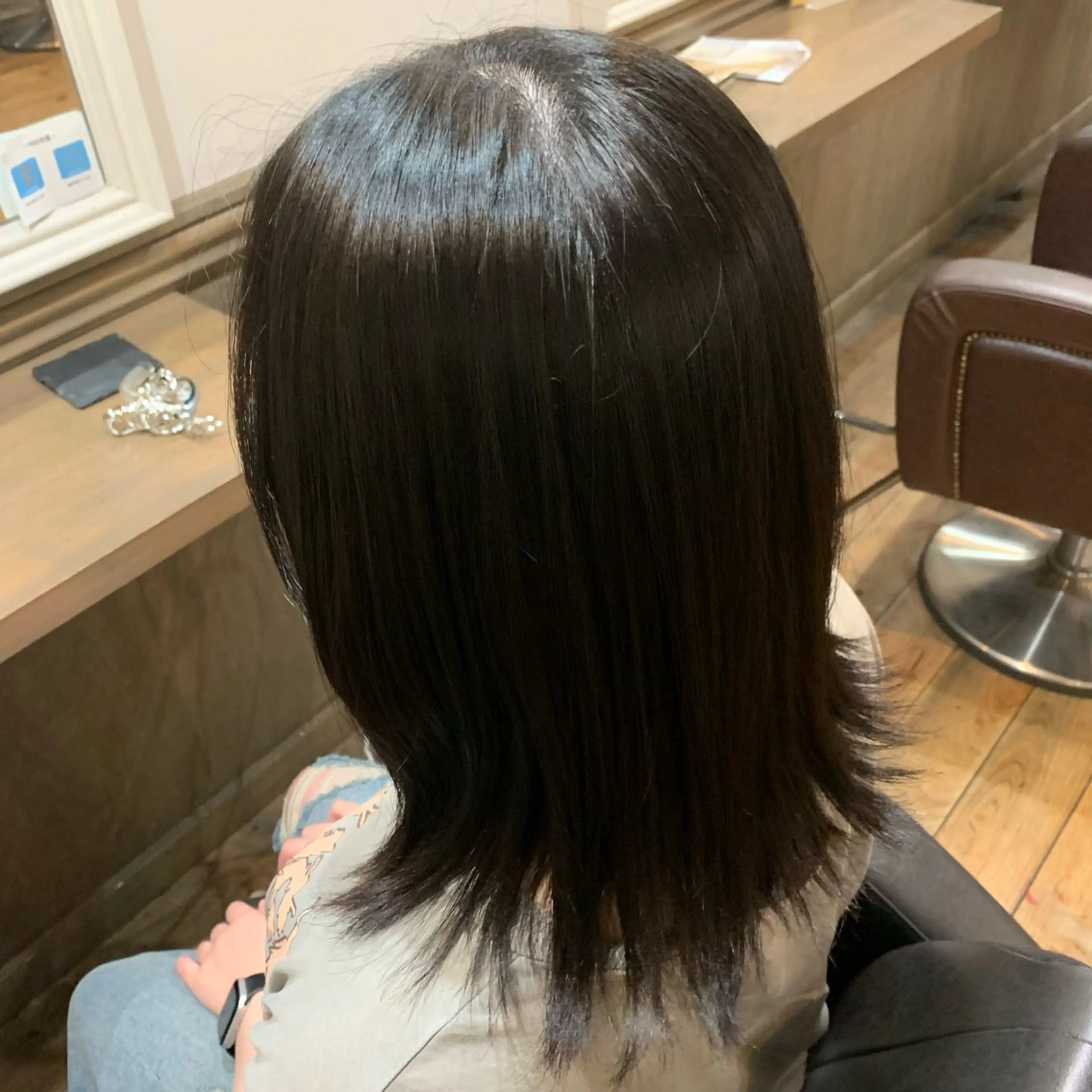 ミディアム 縮毛矯正 HAIR SALON M Fe's 池袋所属・👾坂田 天音👾のヘアスタイル