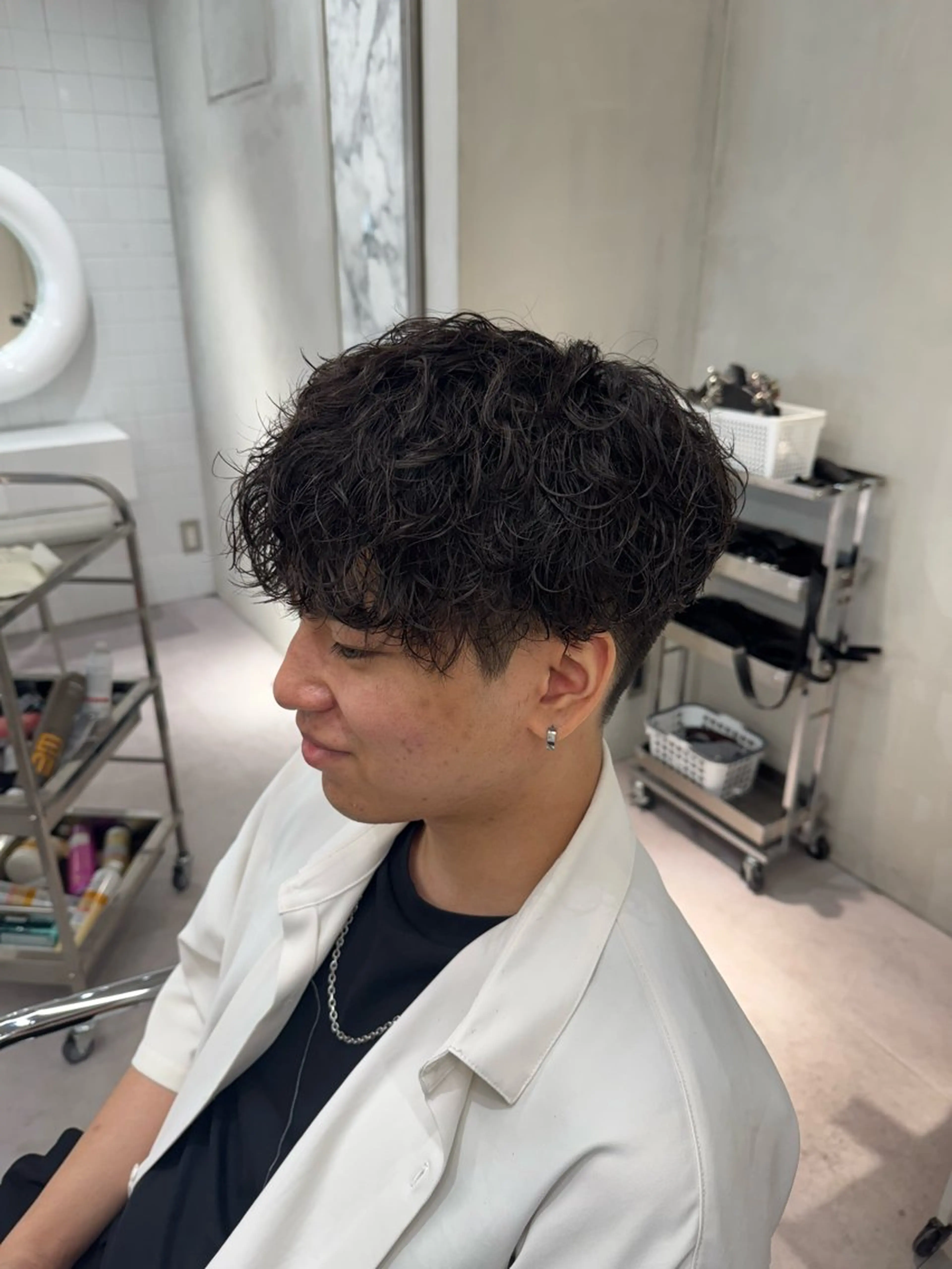 パーマ メンズ メンズパーマ メンズサロンU所属・ブリーチ/パーマ特化 片平和寿のヘアスタイル