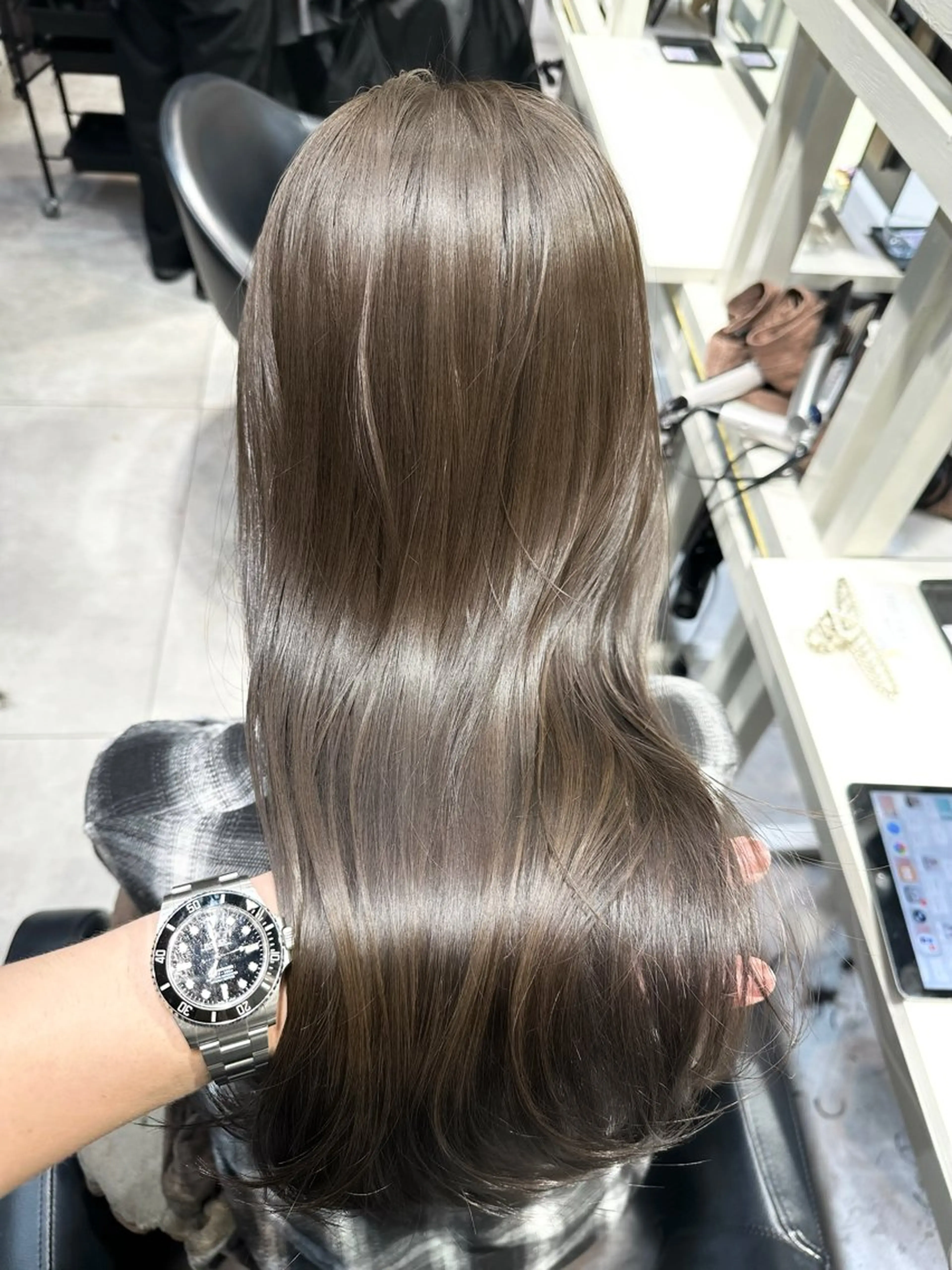 セミロング カット ヘアカラー トリートメント ✨似合わせカット/ 艶カラー恵比寿✨のヘアスタイル