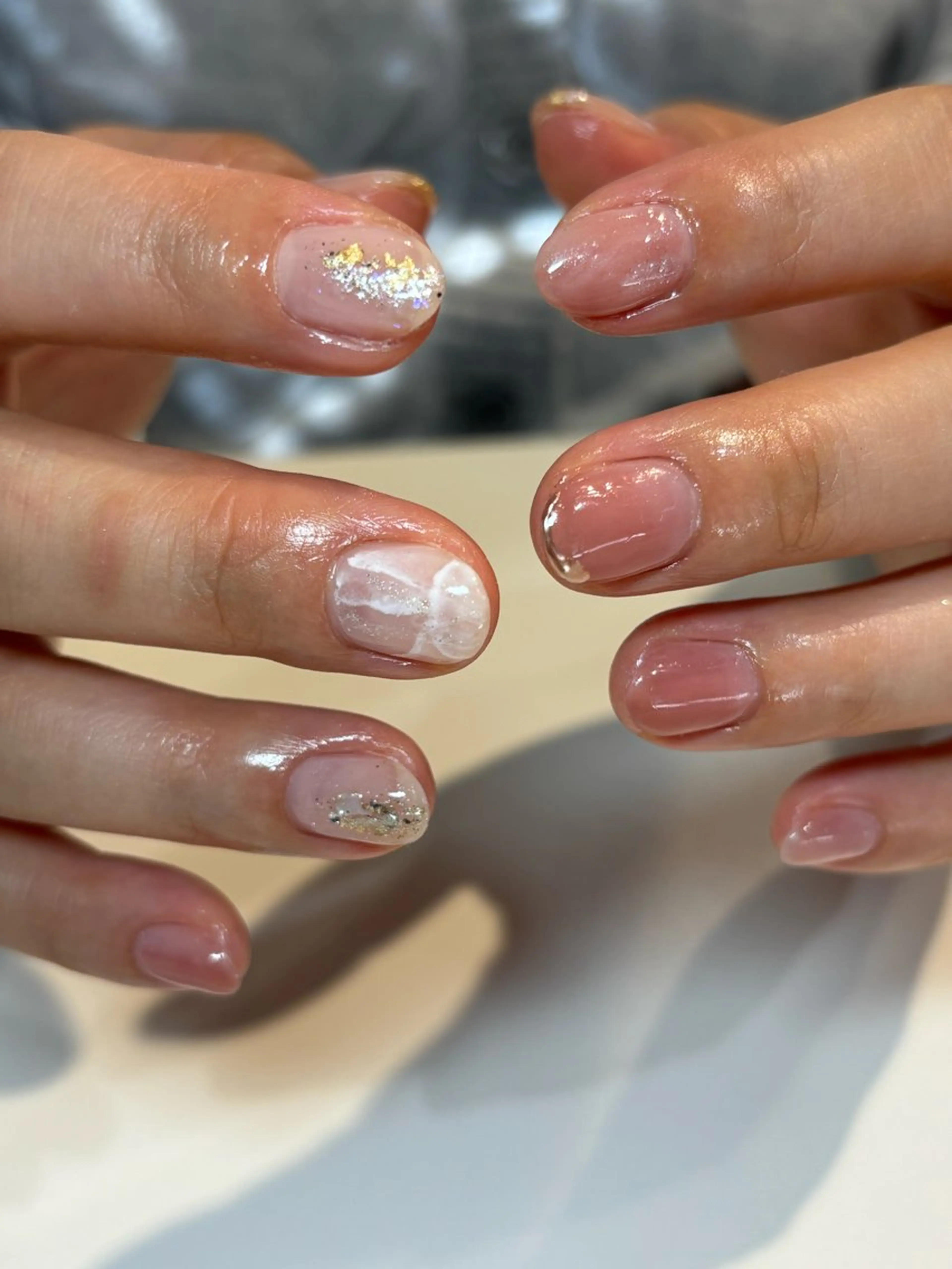 ネイル フットネイル フレンチネイル ジェルネイル グラデーション マグネットネイル ハンドネイル ヘアー.ネイル二刀流 misa🫧のヘアスタイル