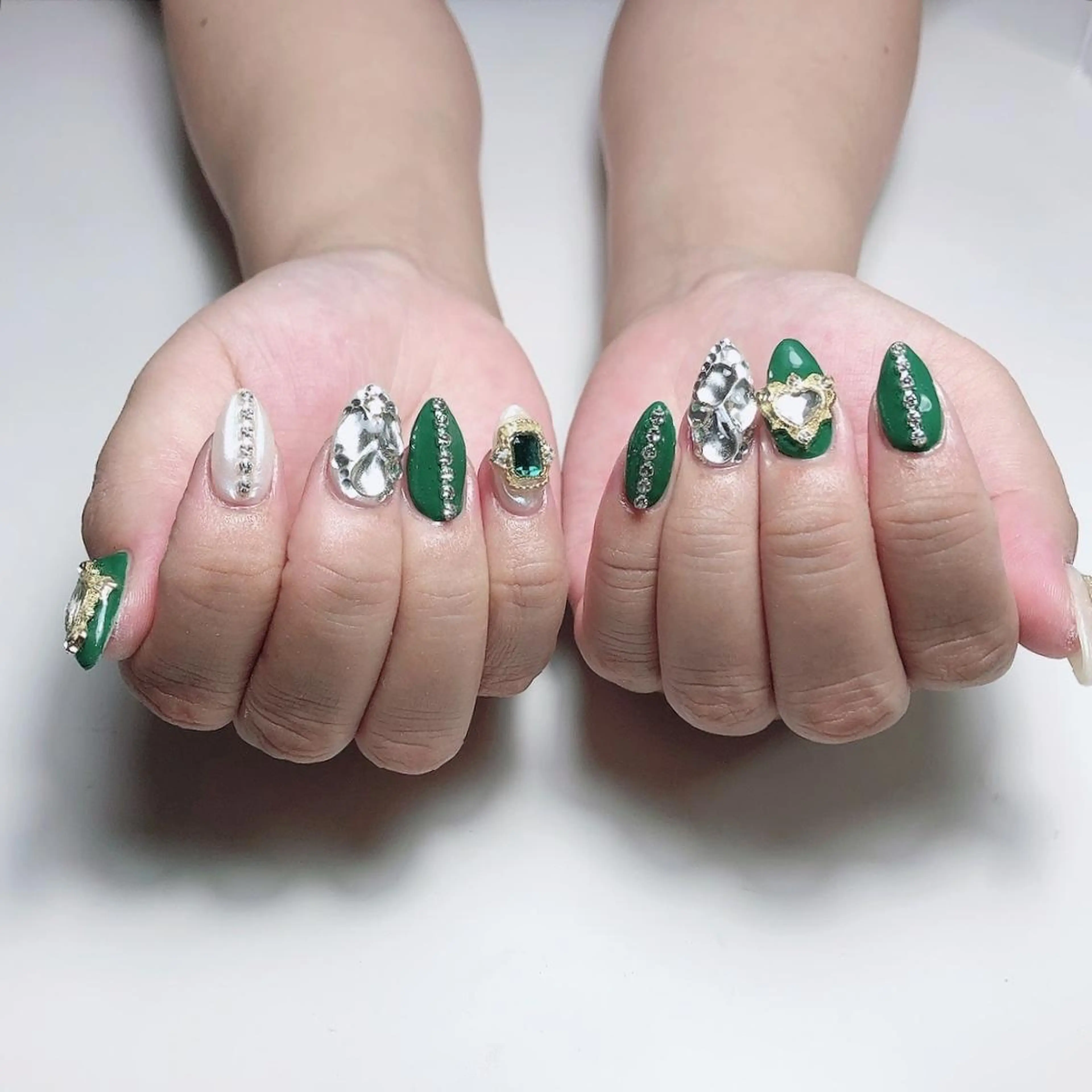 ロング ネイル 韓国風ヘア 韓国ネイル 持ち込み ☺︎山部 志麻☺︎のネイルデザイン