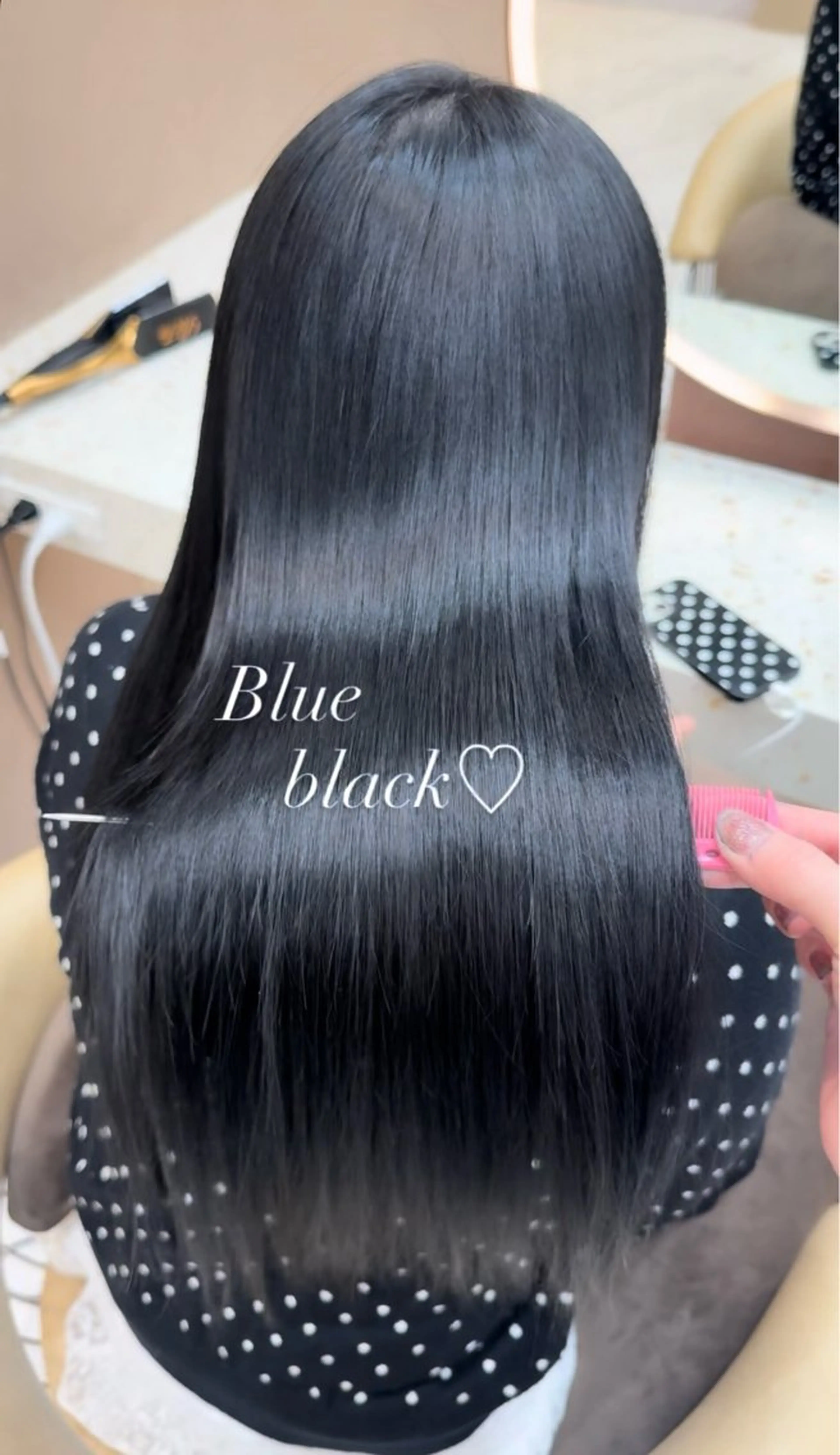 ロング カラー ヘアカラー トリートメント Ma chérie by lond金山所属・韓国ヘア/艶カラー/ ハイトーン/今枝愛理のヘアスタイル