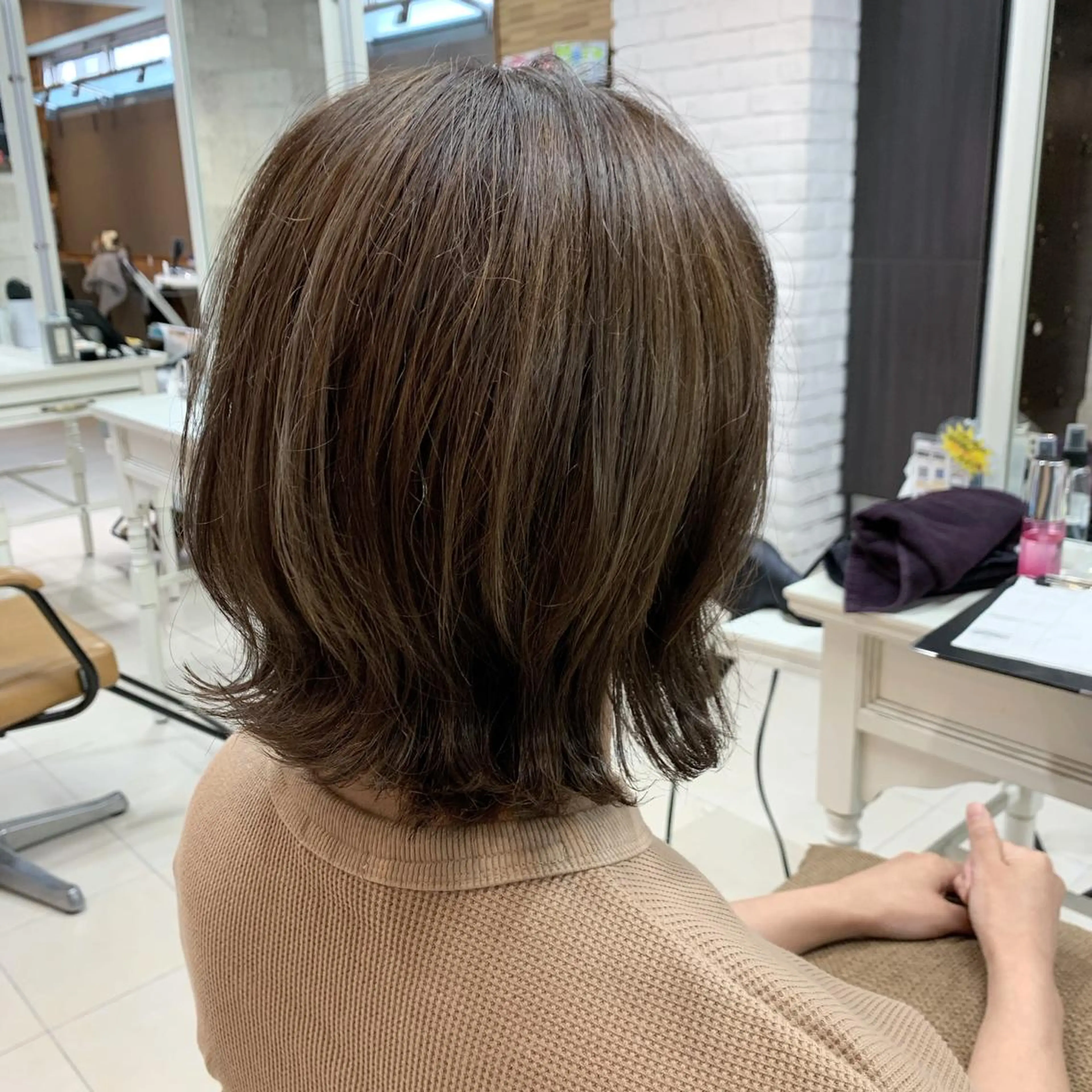 ミディアム カラー カット ヘアカラー 🫧🎀ＫＡＮＡ🎀 🫧のヘアスタイル