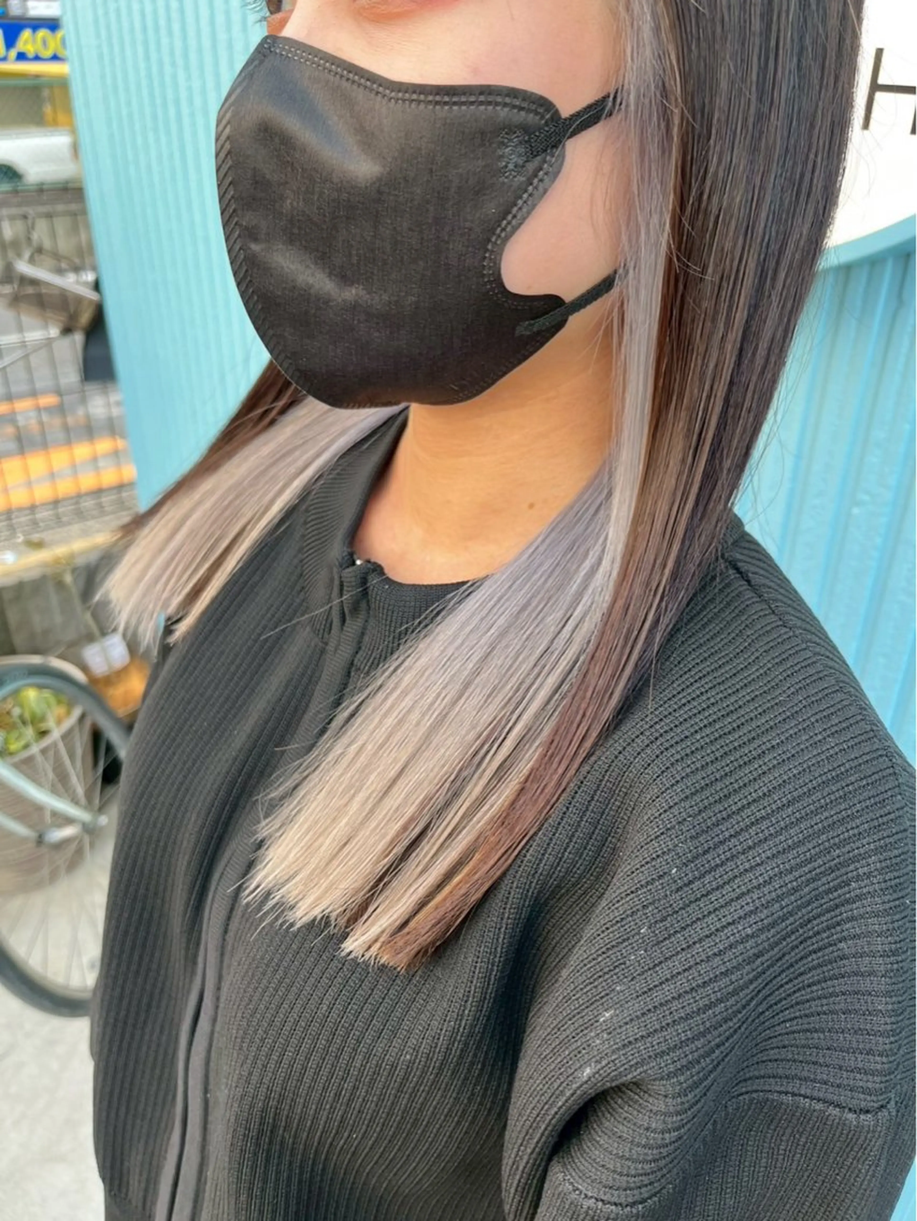 ロング ヘアカラー 髪質改善 UN BLEACHのヘアスタイル